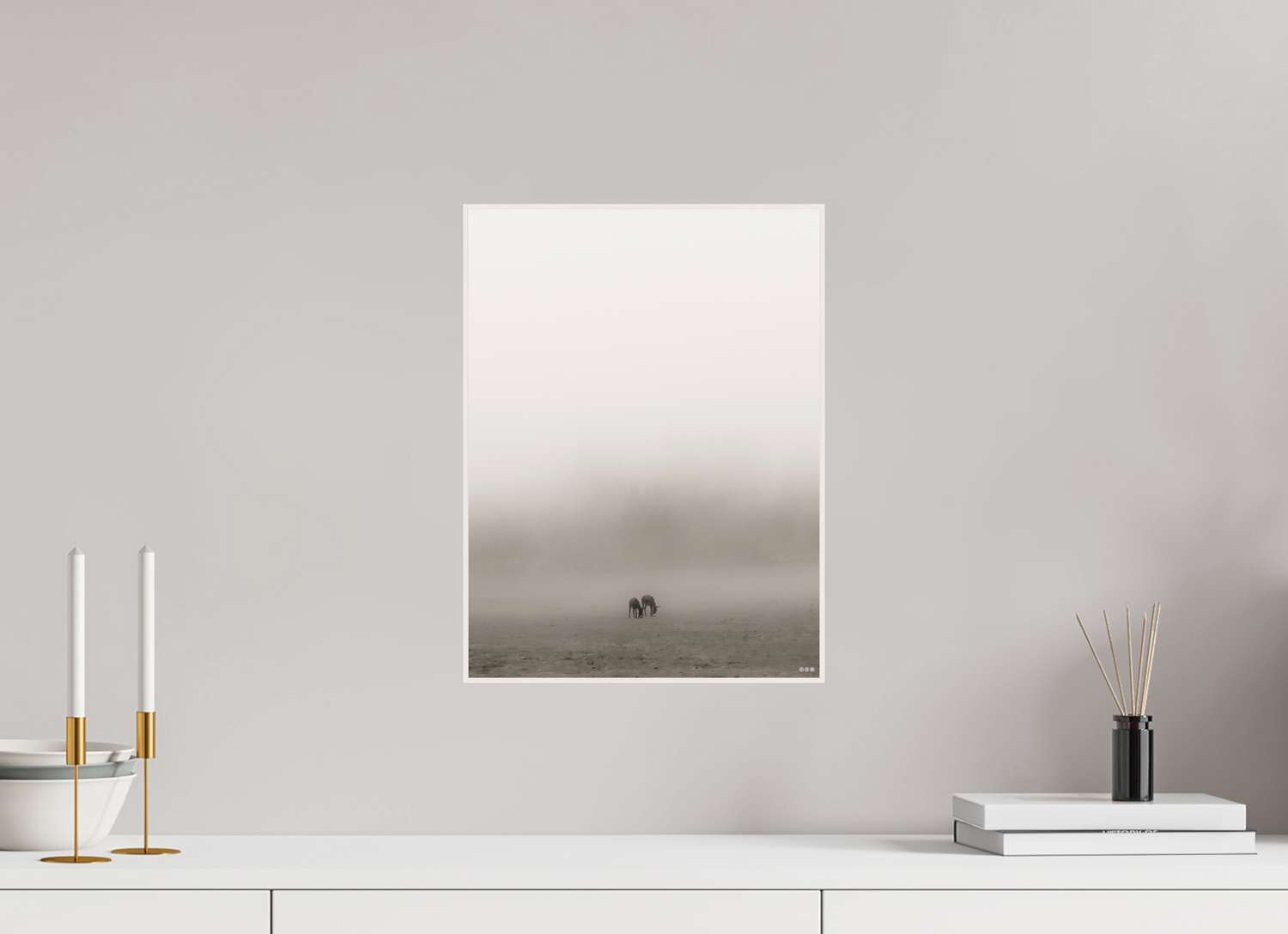 30 x 40 cm, Foto in ArtBox aus Massivholz Ahorn weiß RED³ PH Mamello III