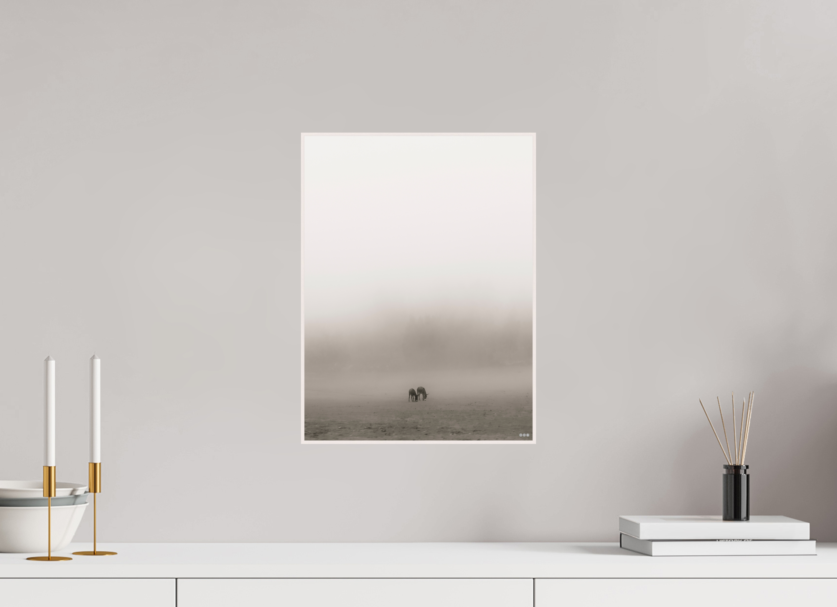 30 x 40 cm, Foto in ArtBox aus Massivholz Ahorn weiß RED³ PH Mamello III