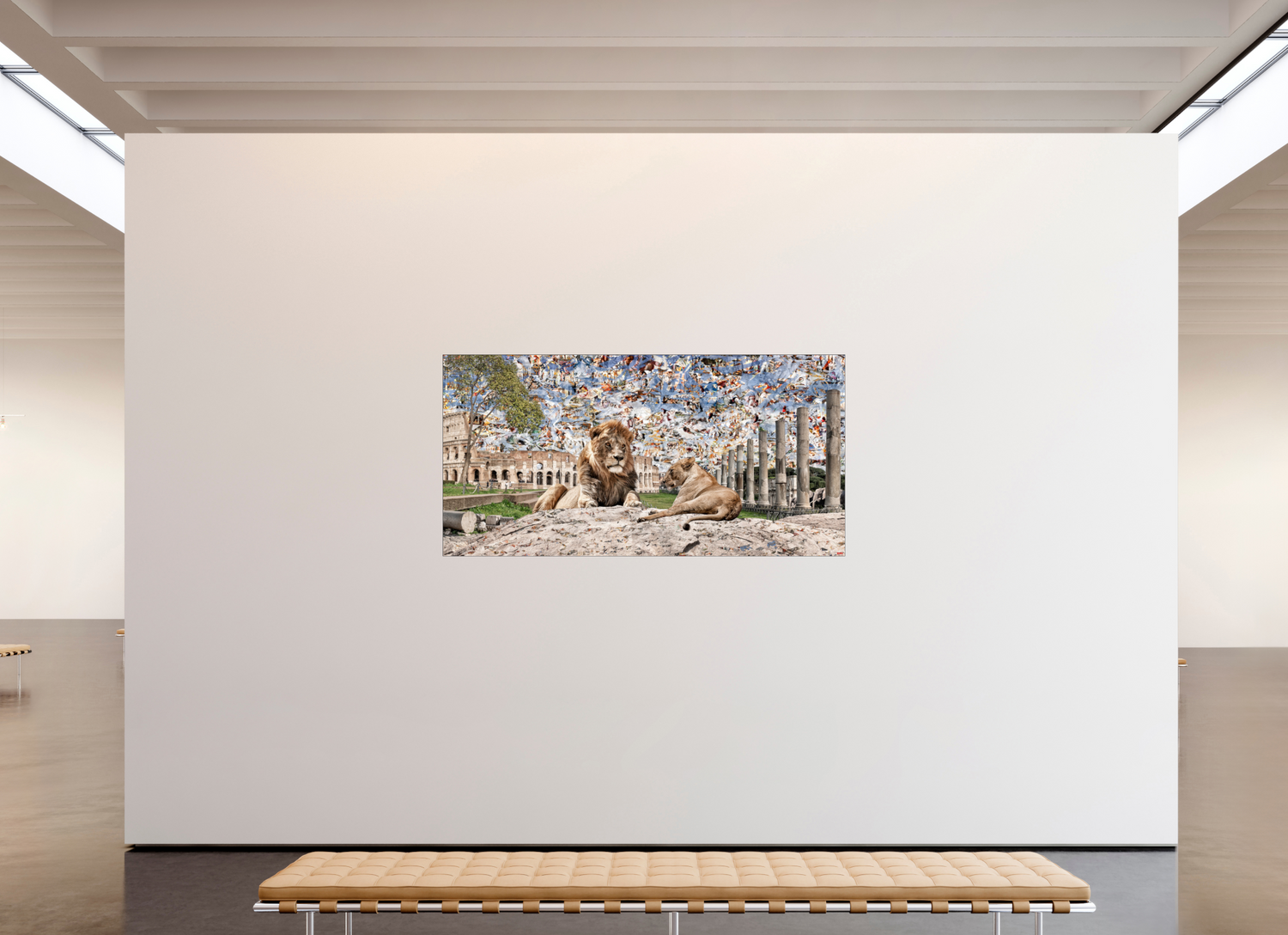 200 x 100 cm, Slimline Einfassung schwarz unter 2mm Acrylglas FA WC Adjesa V