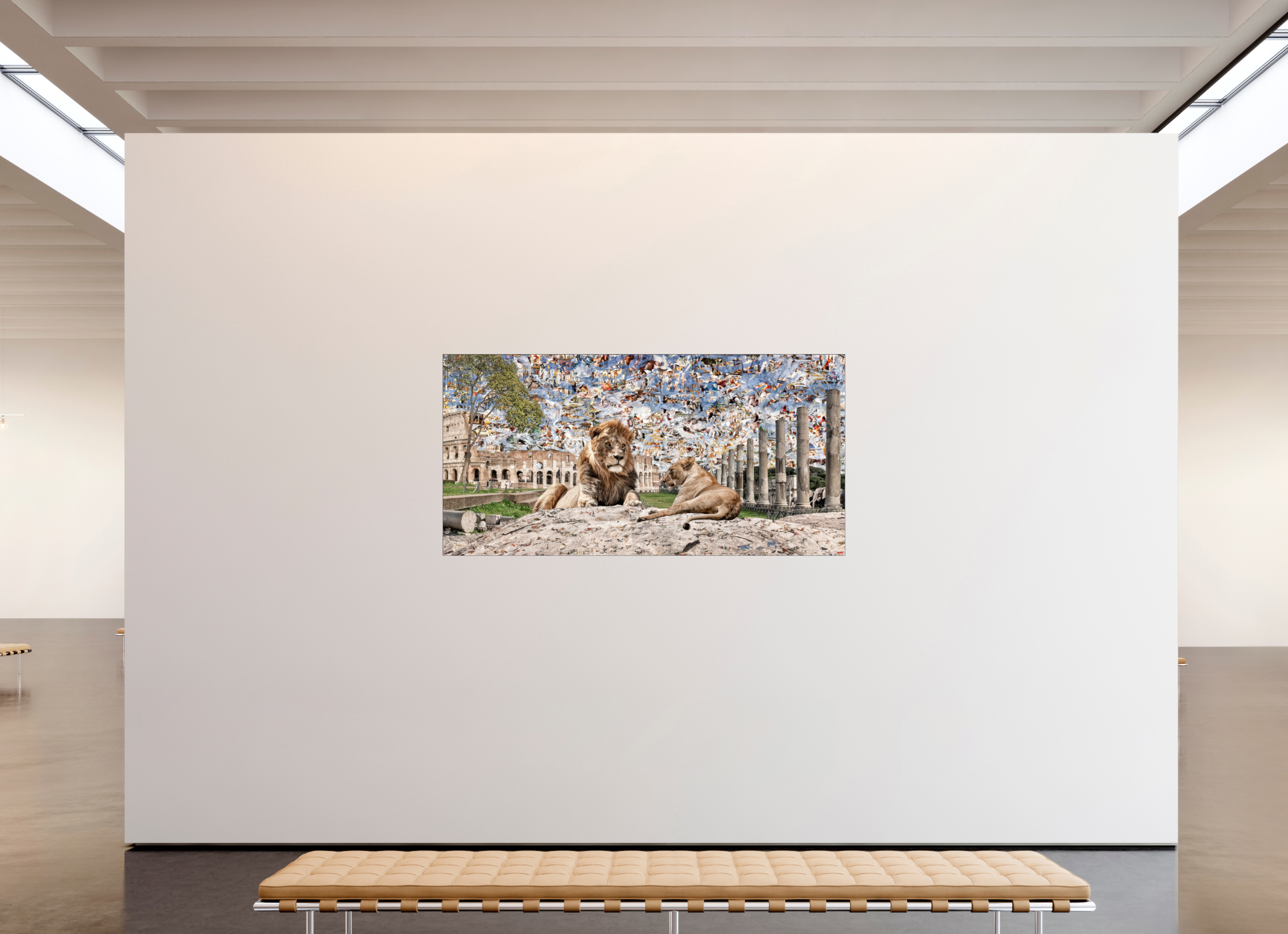 200 x 100 cm, Slimline Einfassung schwarz unter 2mm Acrylglas FA WC Adjesa V