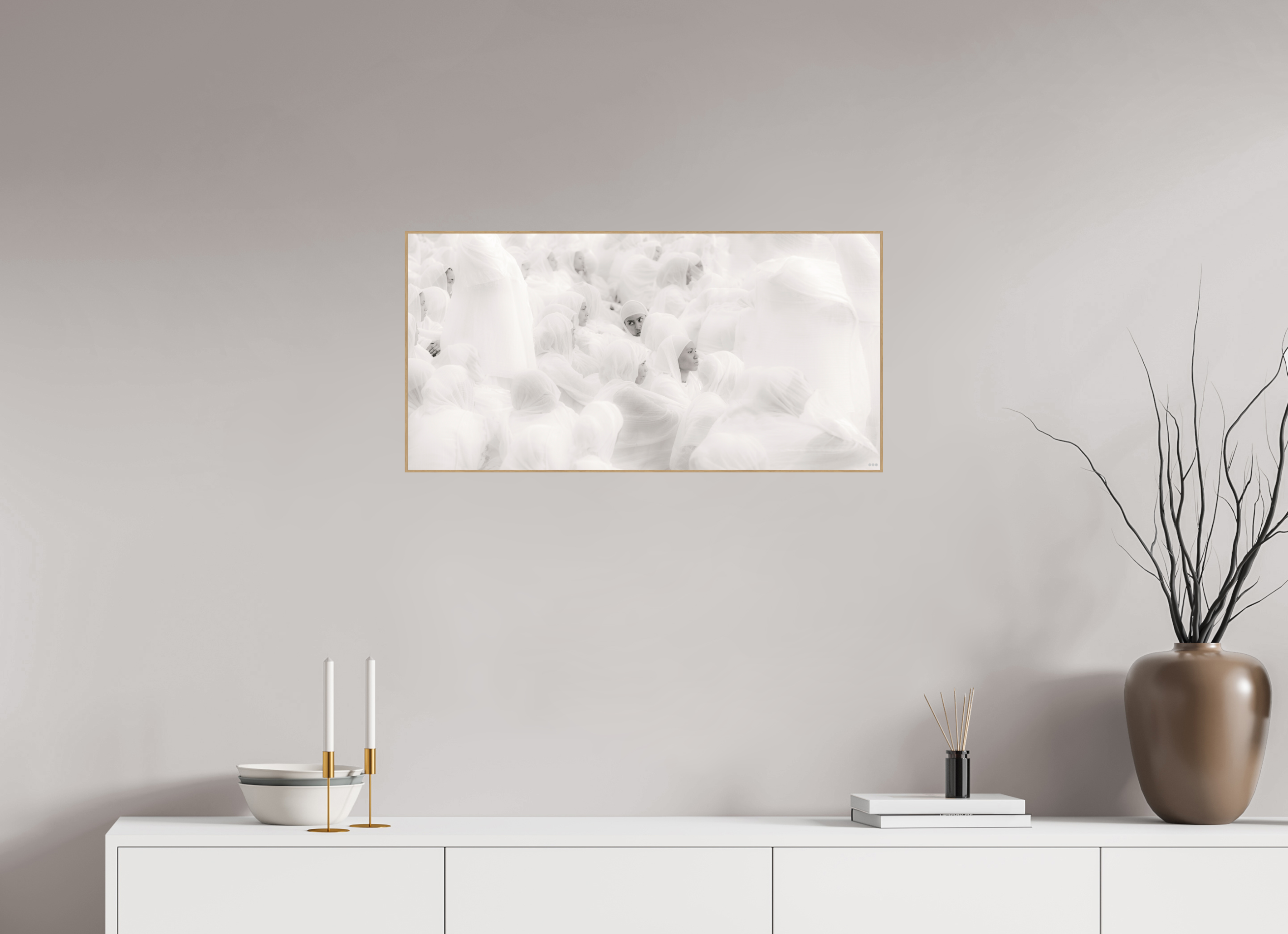 80 x 40 cm, Foto in ArtBox aus Massivholz Eiche natur RED³ PH Malia V