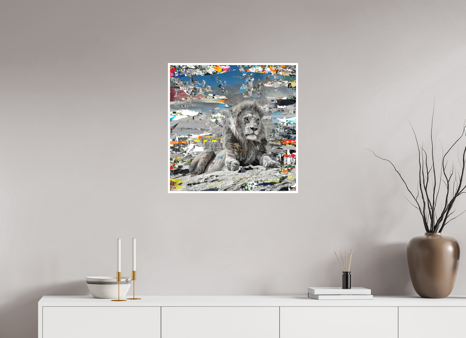 60 x 60 cm, Fine Art Print Hahnemühle William Turner RED³ WC Jabari II