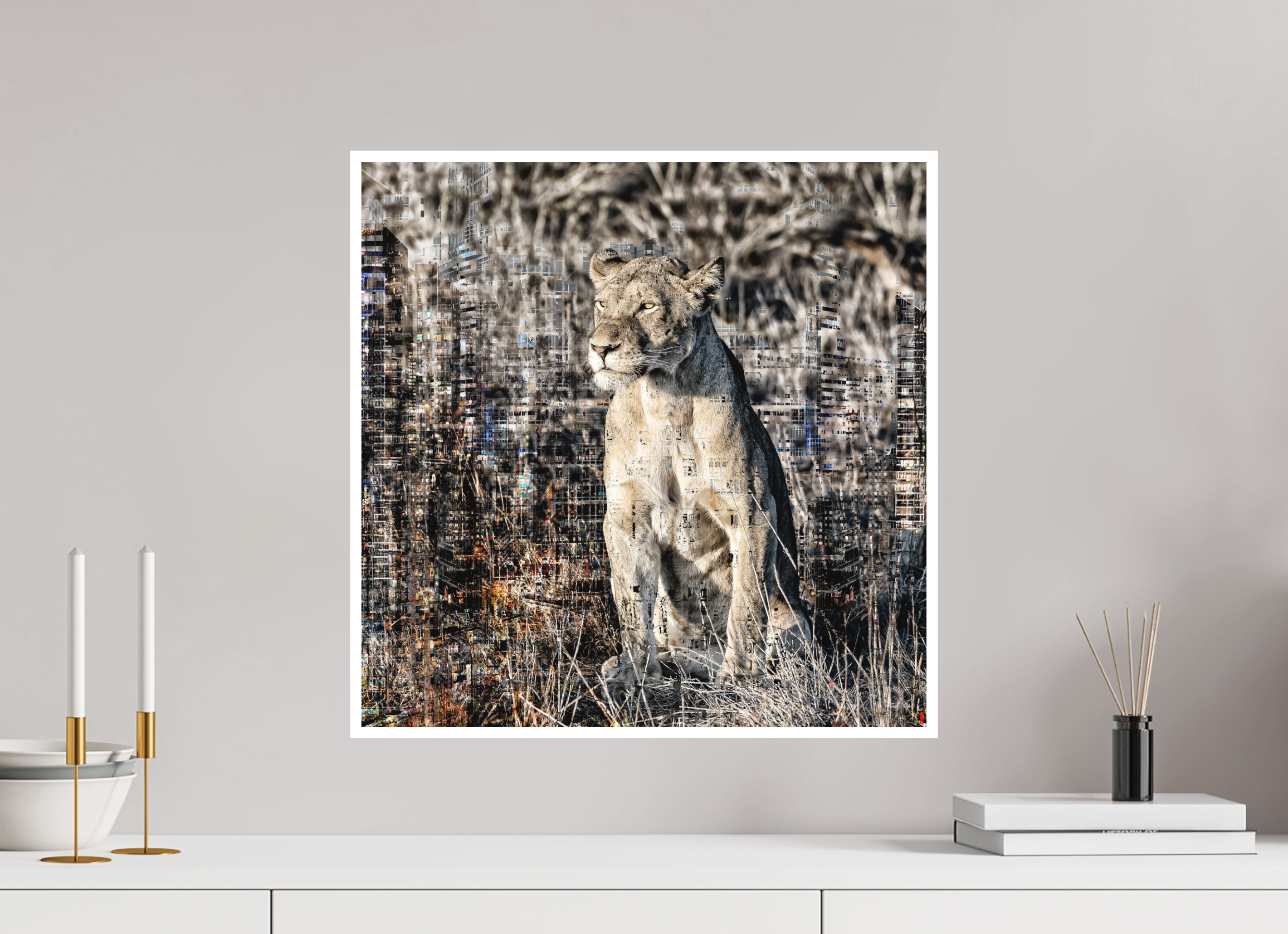 50 x 50 cm, Fine Art Print Hahnemühle William Turner RED³ WC Adwoa II