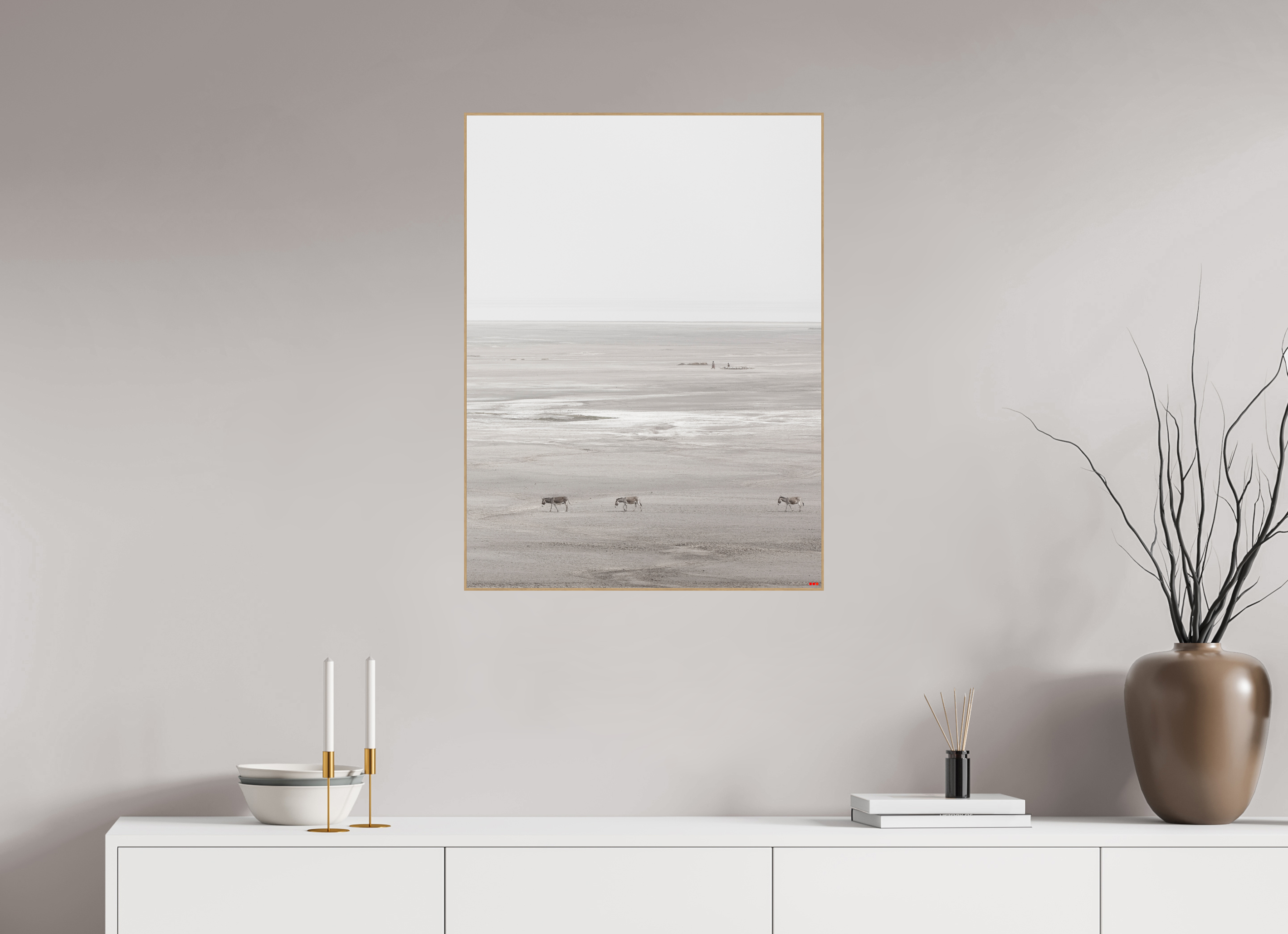 60 x 80 cm, Foto in ArtBox aus Massivholz Eiche natur RED³ PH Danai III