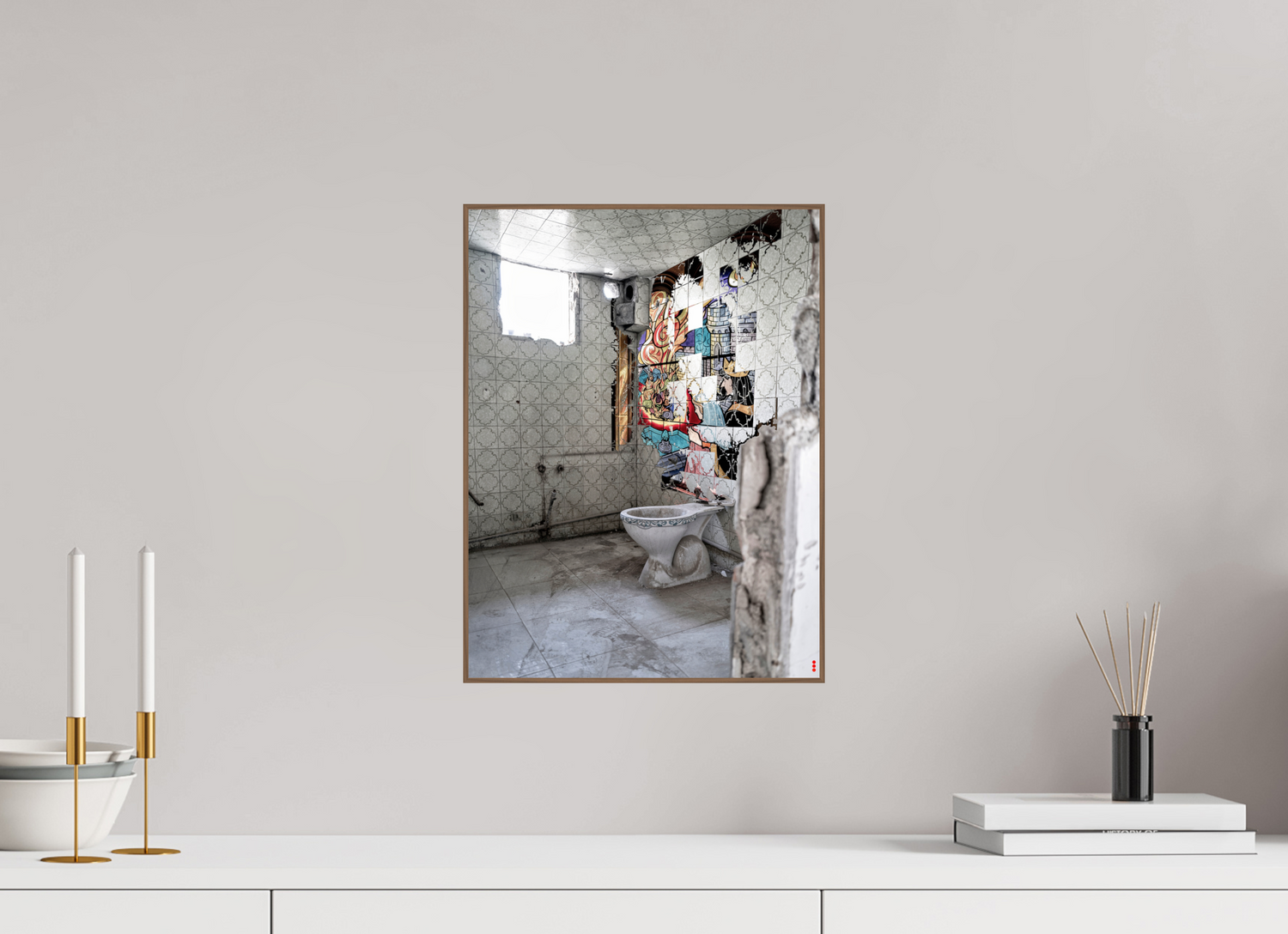 30 x 40 cm, Foto in ArtBox aus Massivholz Nussbaum RED³ SCSI Masirah III