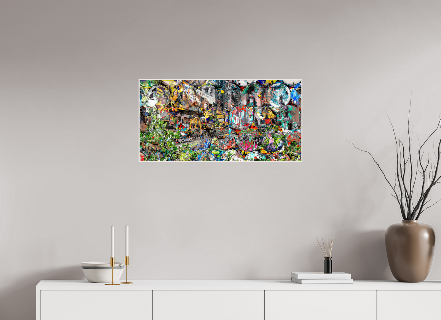 80 x 40 cm, Foto in ArtBox aus Massivholz Ahorn weiß RED³ HP Winston churchills boy V