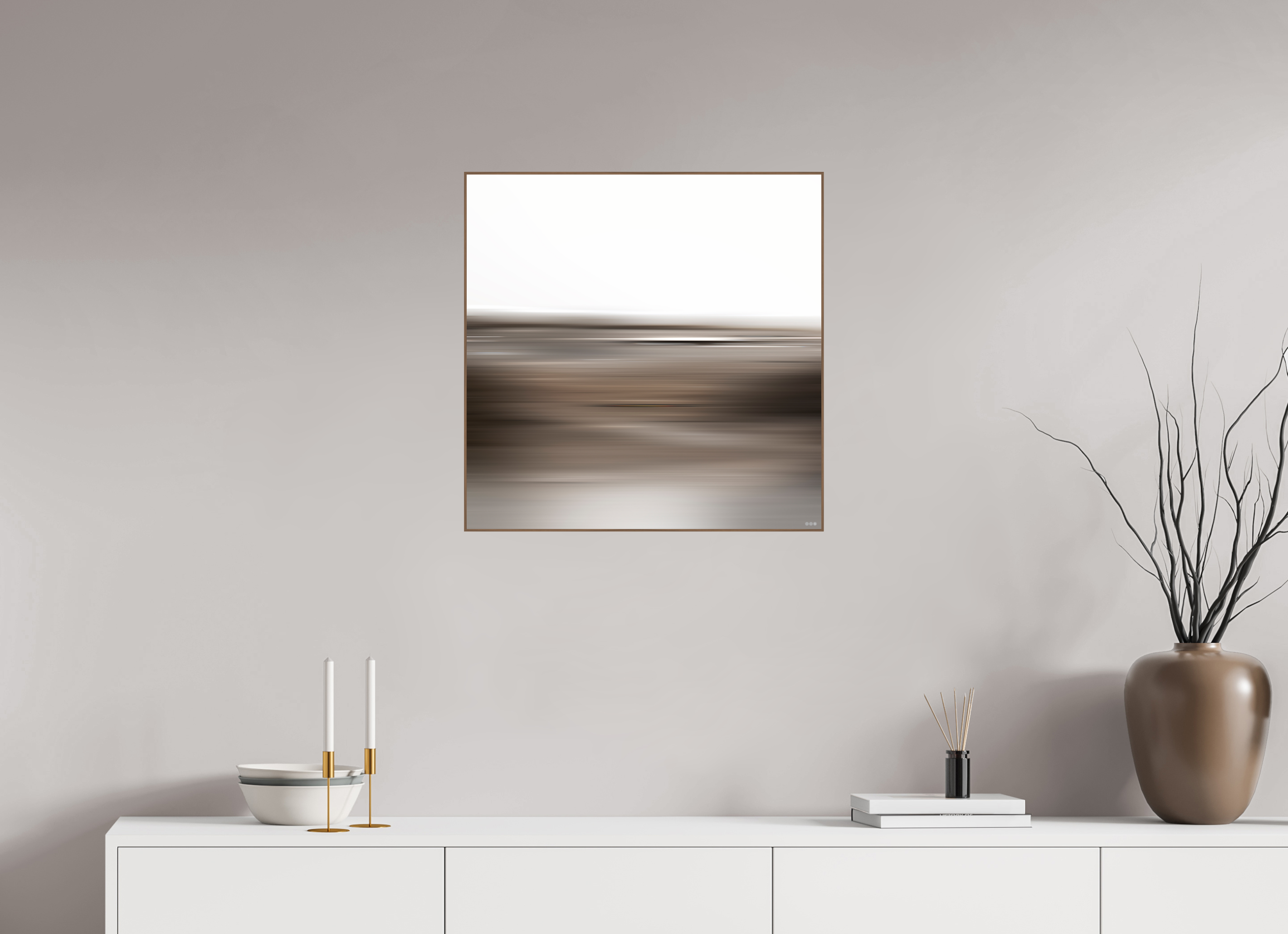 60 x 60 cm, Foto in ArtBox aus Massivholz Nussbaum RED³ PH Adisa II