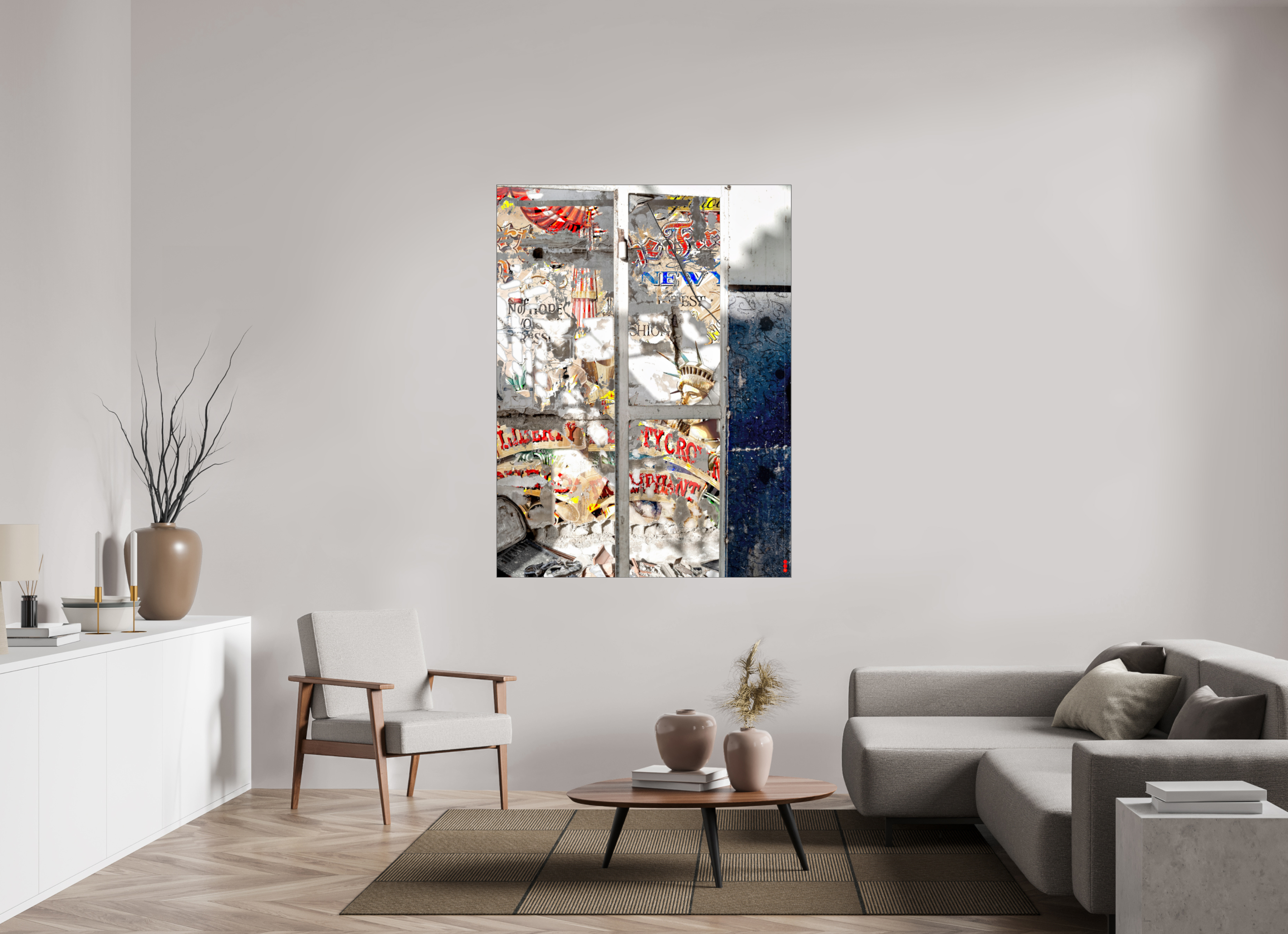 120 x 160 cm, Slimline Einfassung schwarz unter 2mm Acrylglas FA SCSI Malahat III