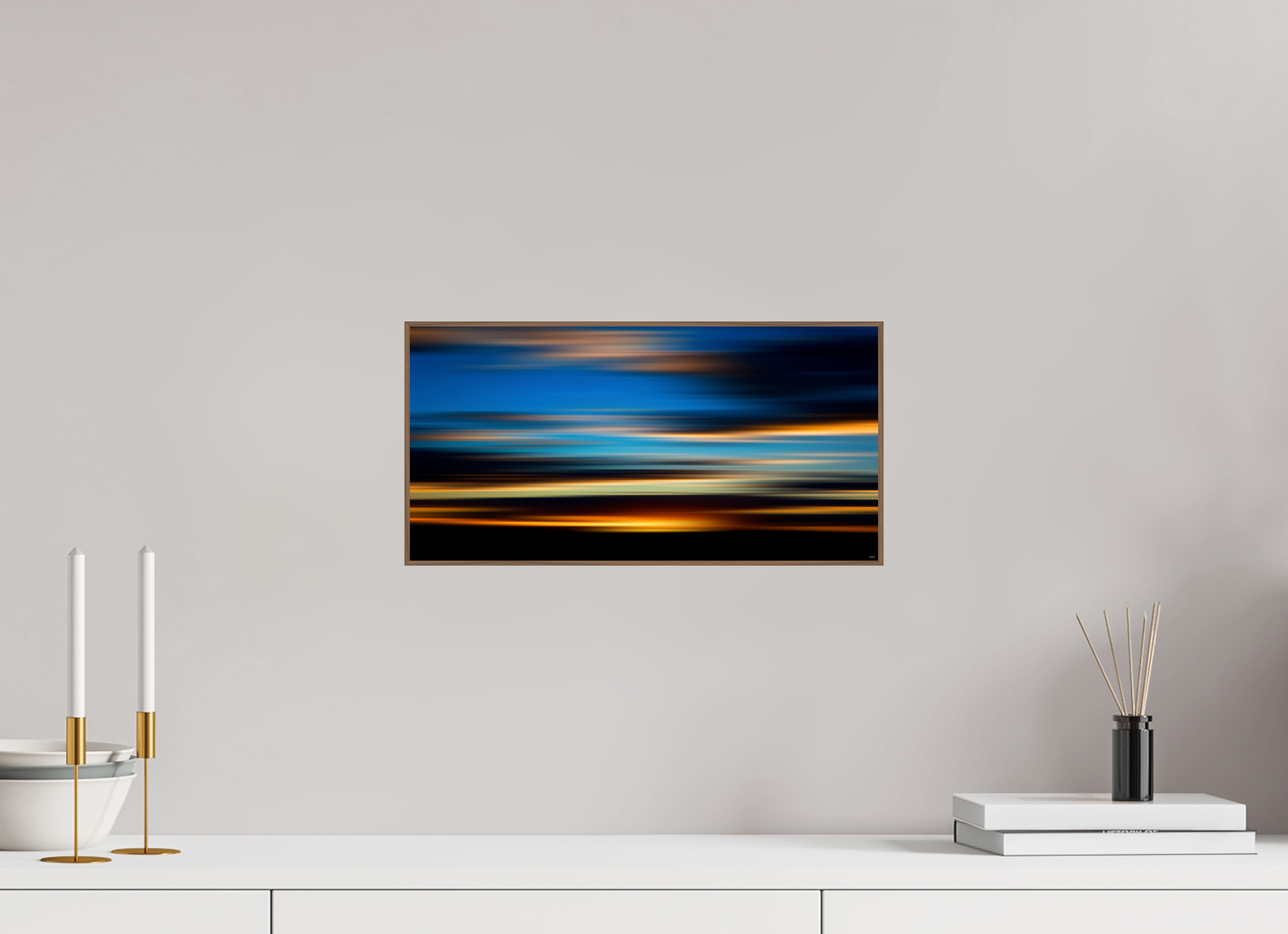 40 x 20 cm, Foto in ArtBox aus Massivholz Nussbaum RED³ PH Nahara V