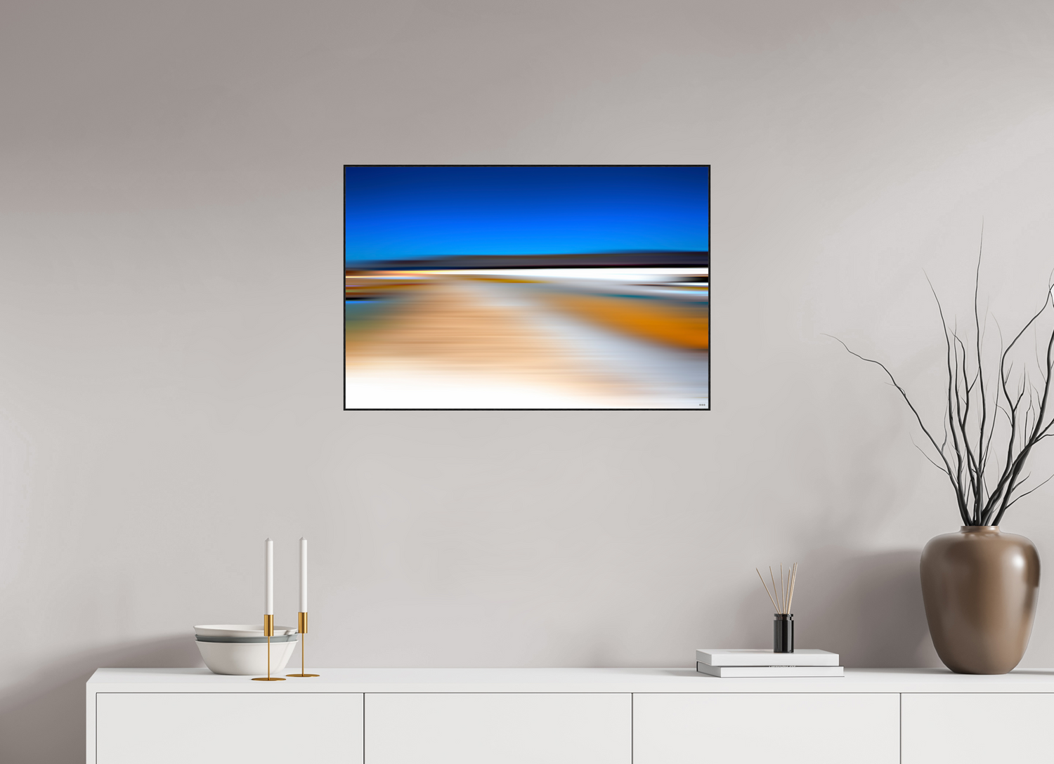 75 x 50 cm, Foto in ArtBox aus Massivholz Eiche schwarz RED³ PH Antankara I