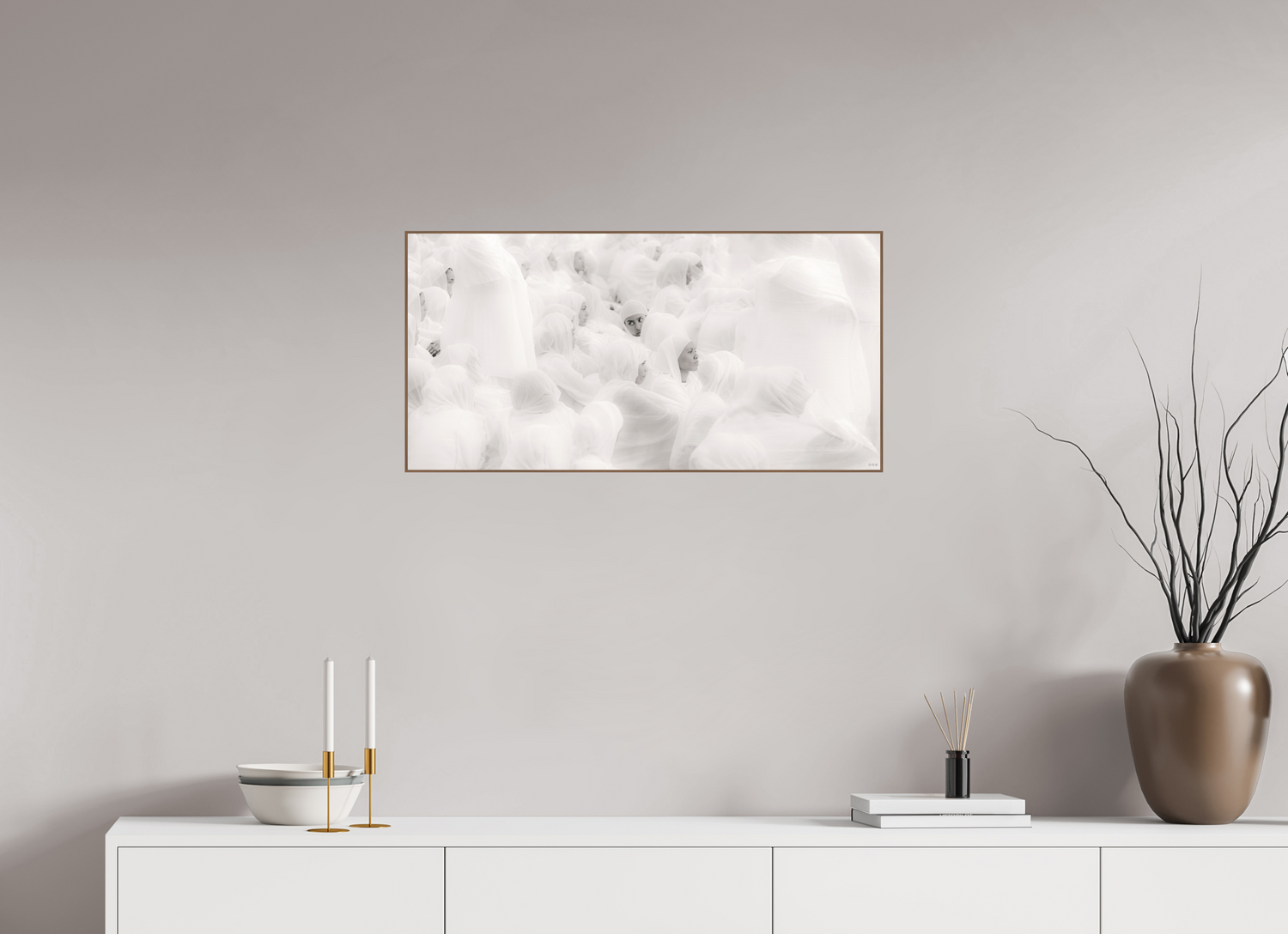 80 x 40 cm, Foto in ArtBox aus Massivholz Nussbaum RED³ PH Malia V