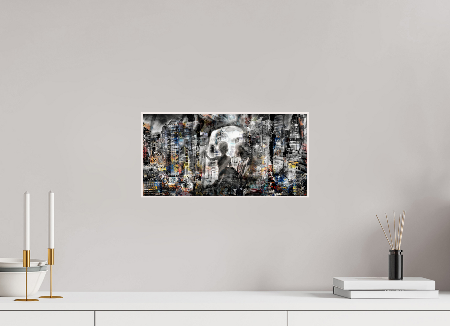 40 x 20 cm, Foto in ArtBox aus Massivholz Ahorn weiß RED³ HP Sukama V