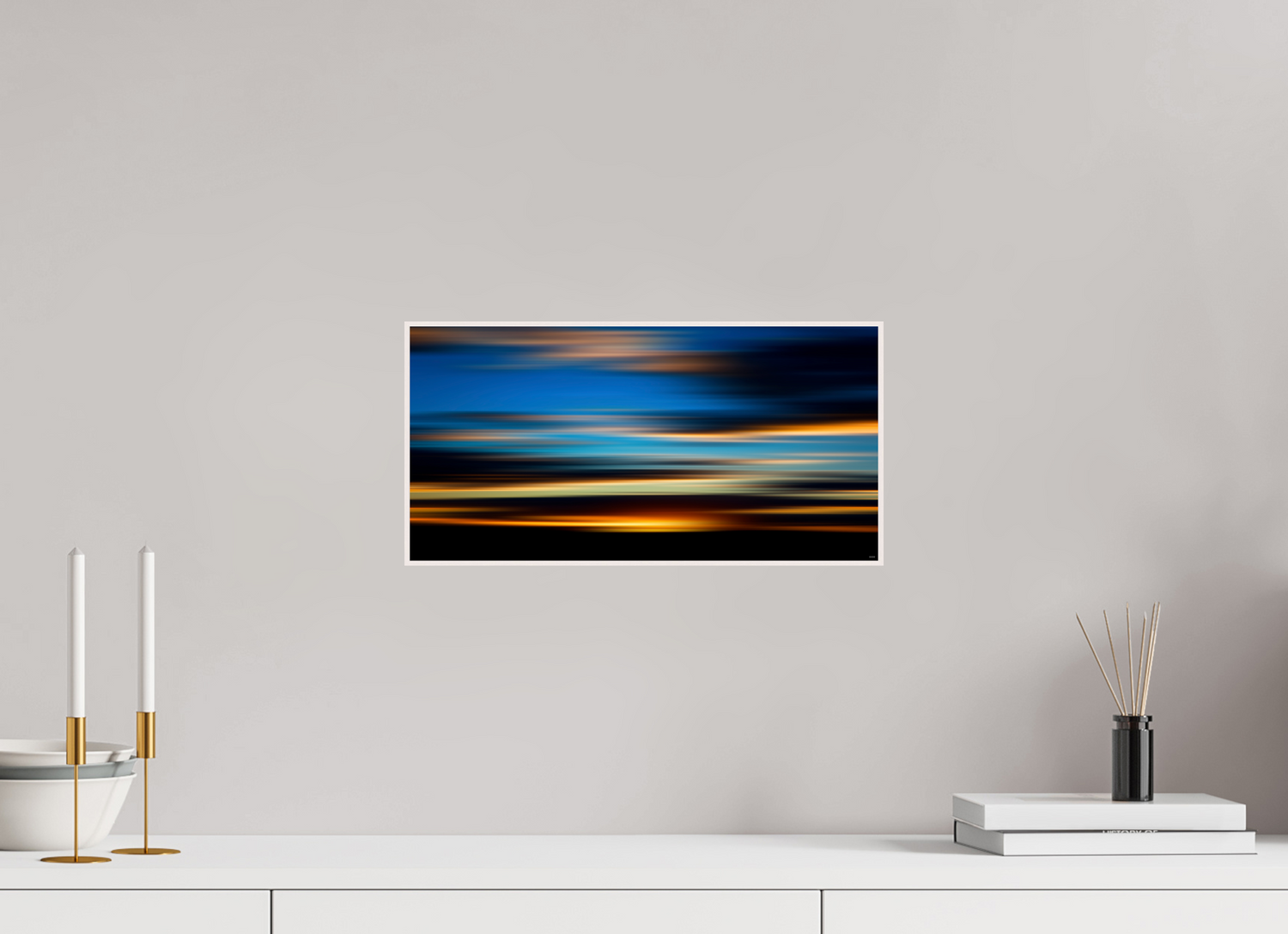 40 x 20 cm, Foto in ArtBox aus Massivholz Ahorn weiß RED³ PH Nahara V