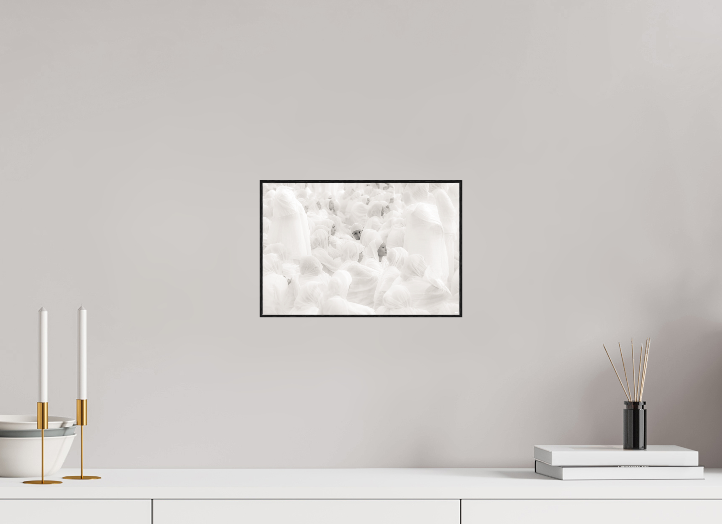 30 x 20 cm, Foto in ArtBox aus Massivholz Eiche schwarz RED³ PH Malia I