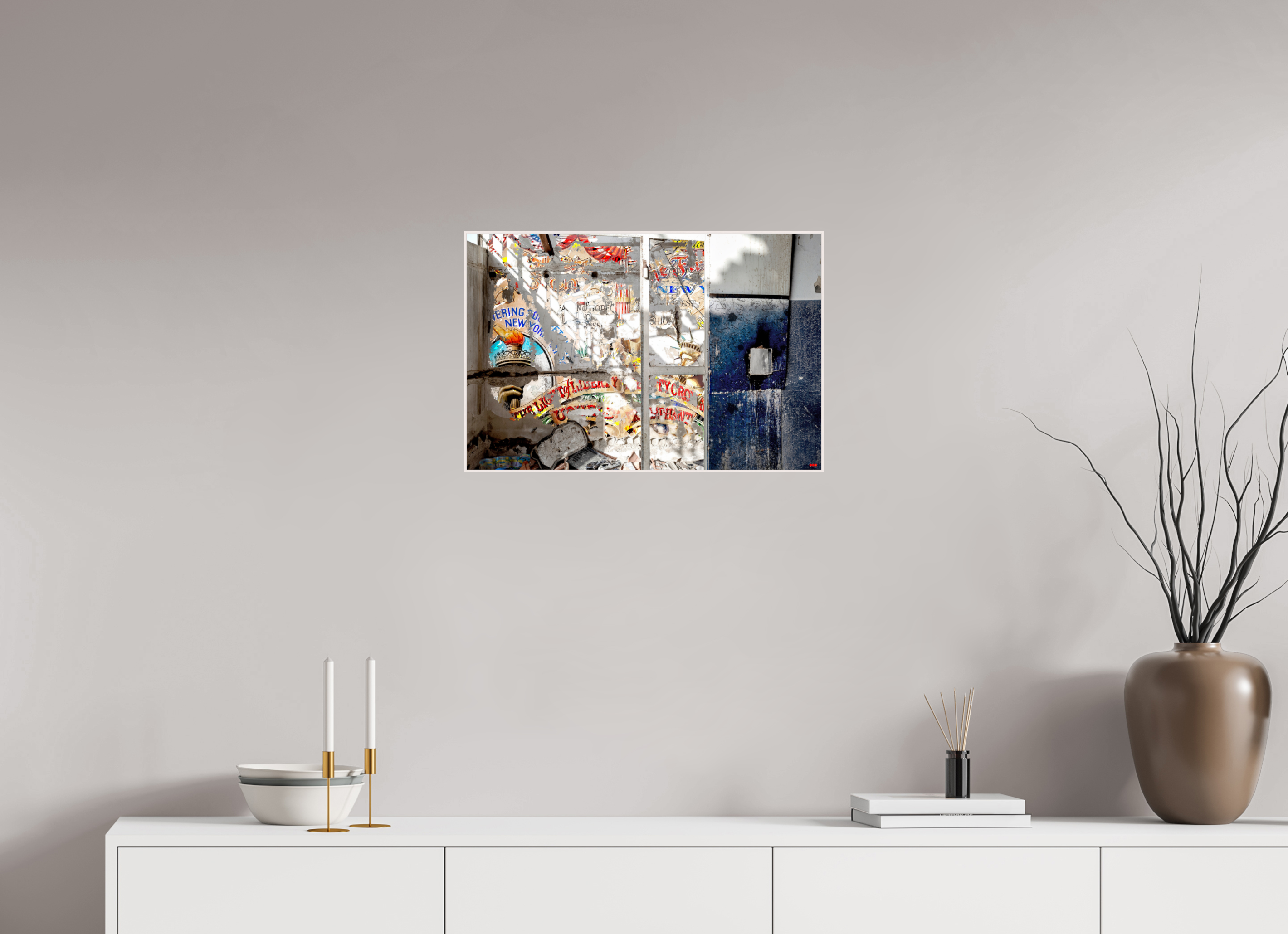 60 x 40 cm, Foto in ArtBox aus Massivholz Ahorn weiß RED³ SCSI Malahat I