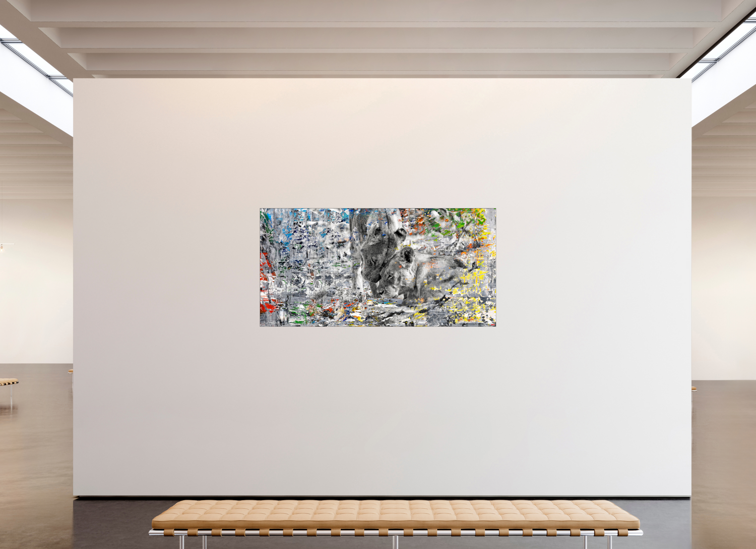 200 x 100 cm, Slimline Einfassung schwarz unter 2mm Acrylglas FA WC Layamaya V