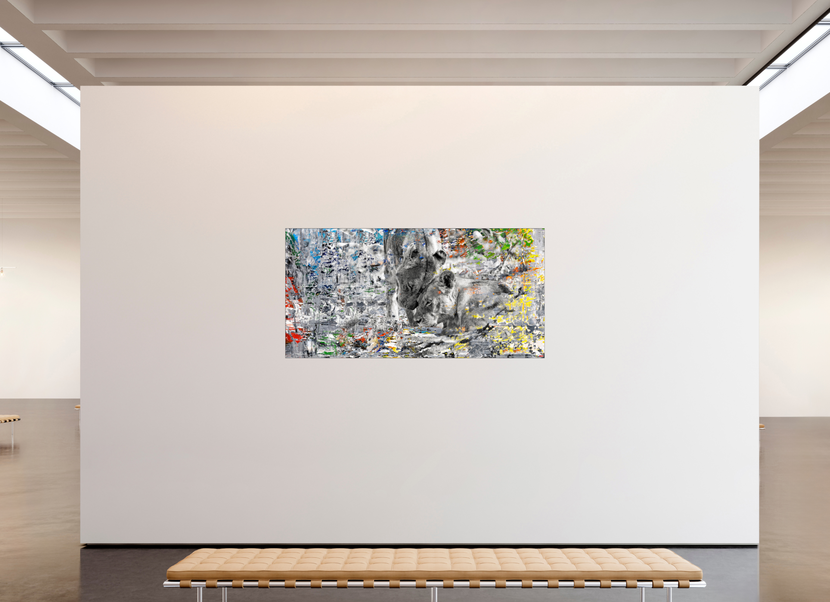 200 x 100 cm, Slimline Einfassung schwarz unter 2mm Acrylglas FA WC Layamaya V