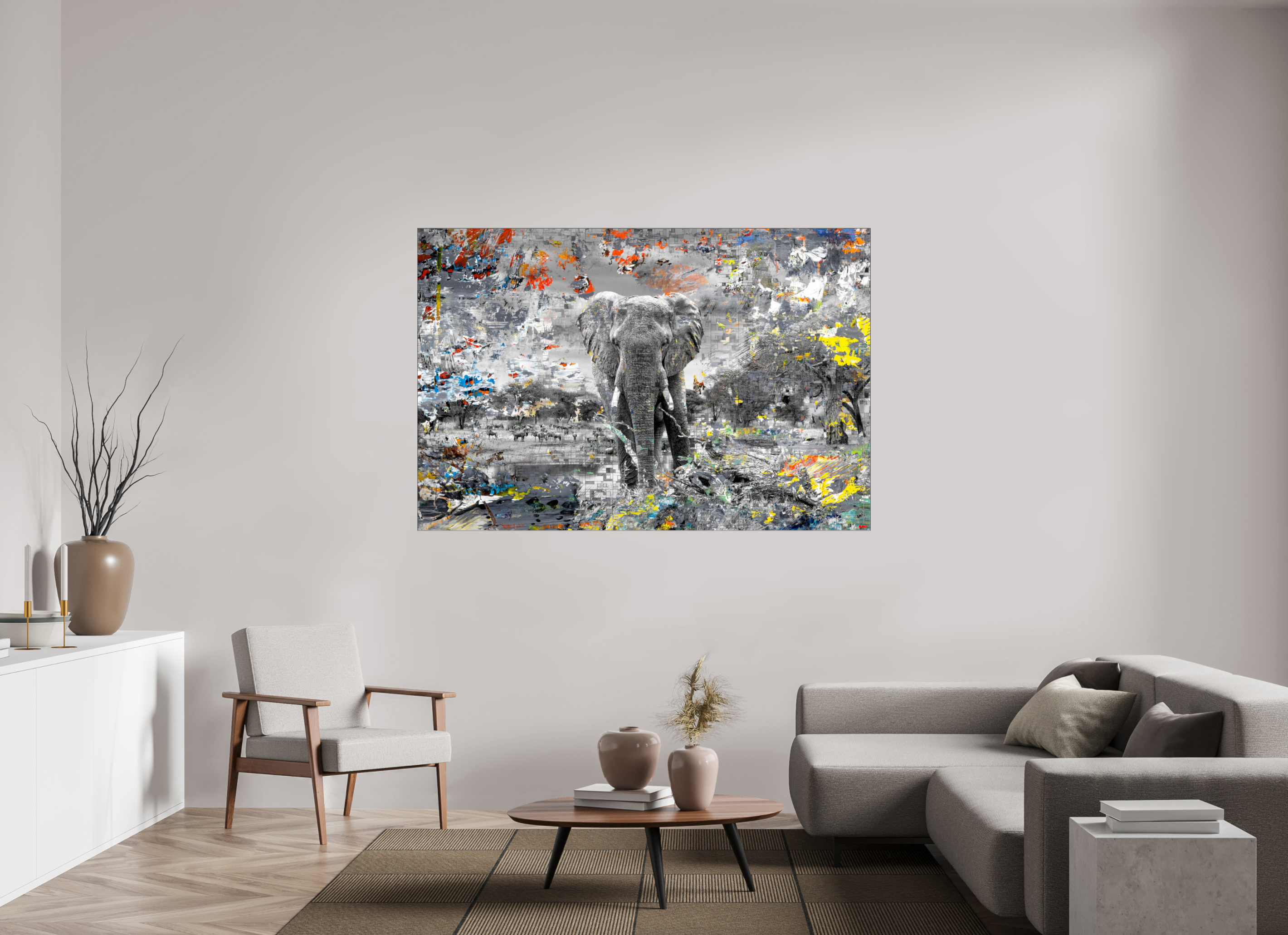 180 x 120 cm, Slimline Einfassung schwarz unter 2mm Acrylglas FA WC Kajika I