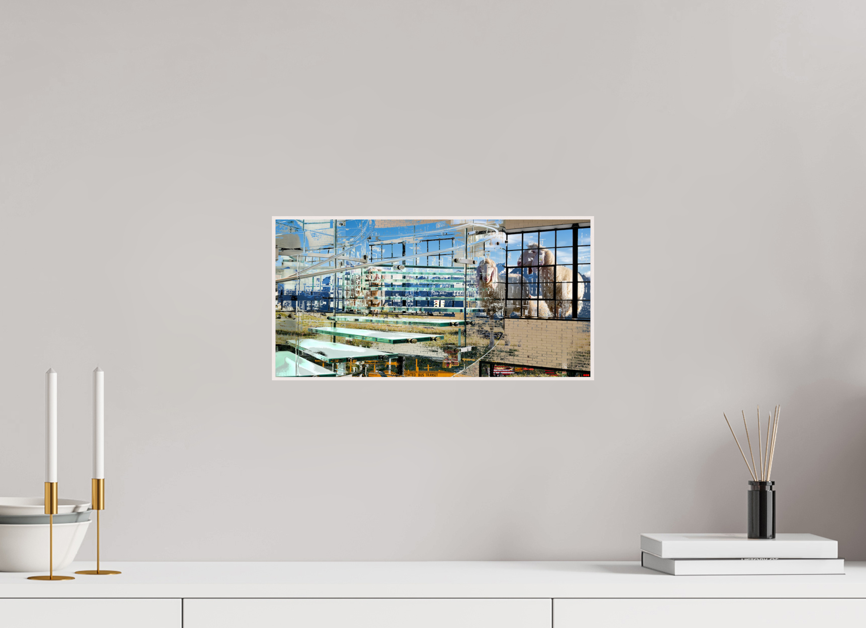 40 x 20 cm, Foto in ArtBox aus Massivholz Ahorn weiß RED³ HP Malia V