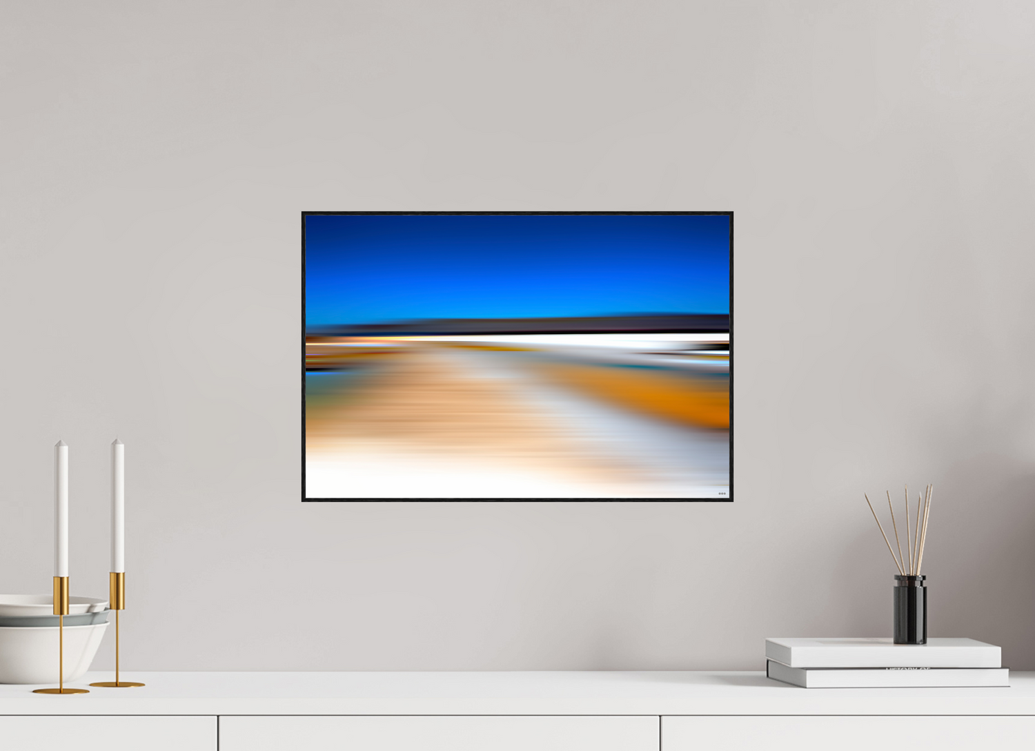 45 x 30 cm, Foto in ArtBox aus Massivholz Eiche schwarz RED³ PH Antankara I