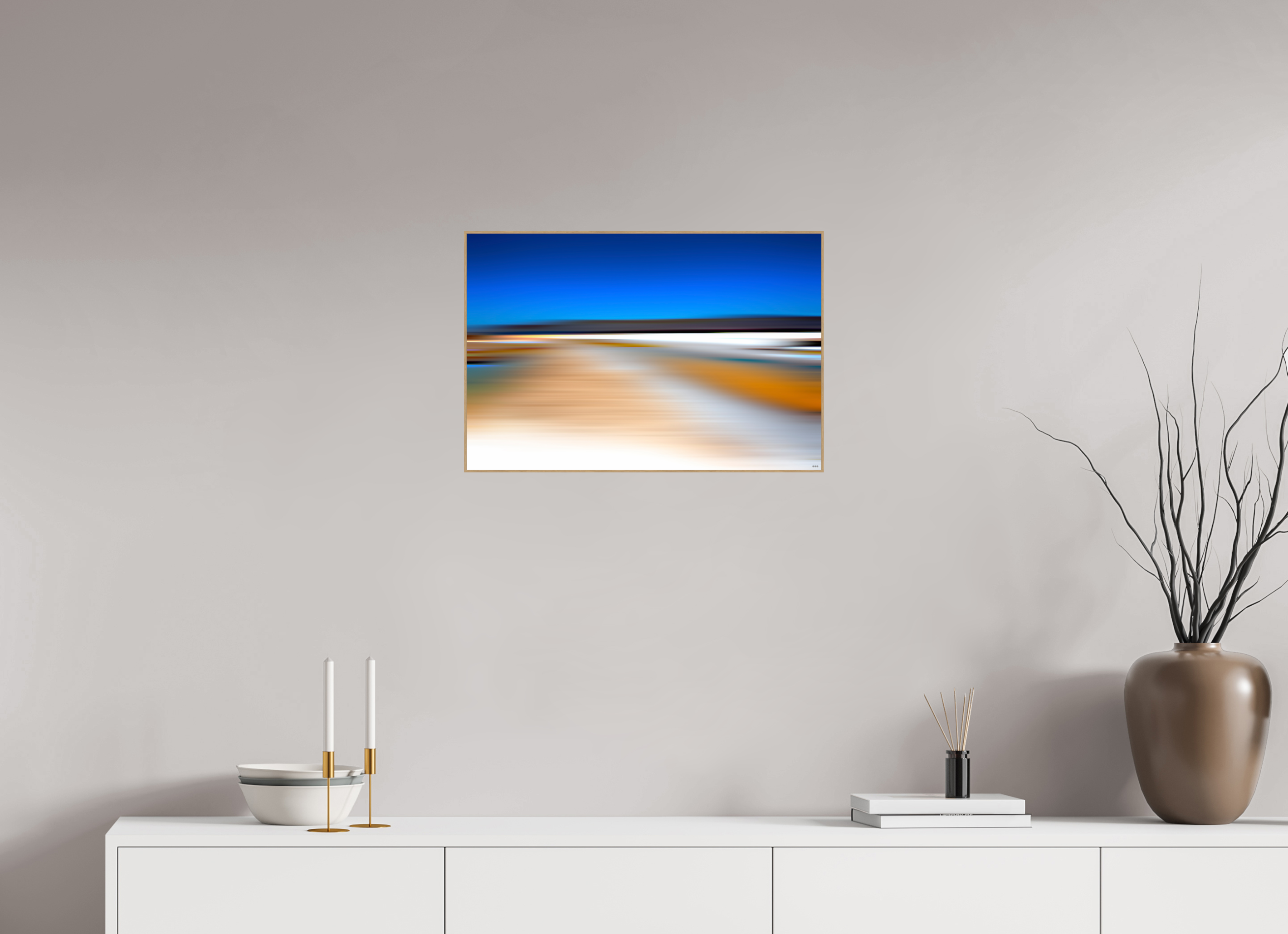 60 x 40 cm, Foto in ArtBox aus Massivholz Eiche natur RED³ PH Antankara I