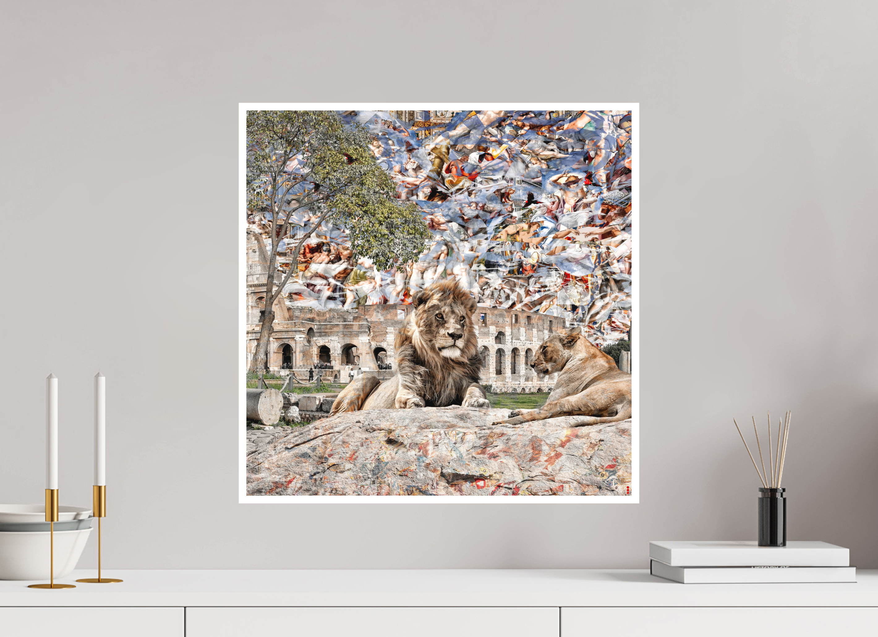 50 x 50 cm, Fine Art Print Hahnemühle William Turner RED³ WC Adjesa II