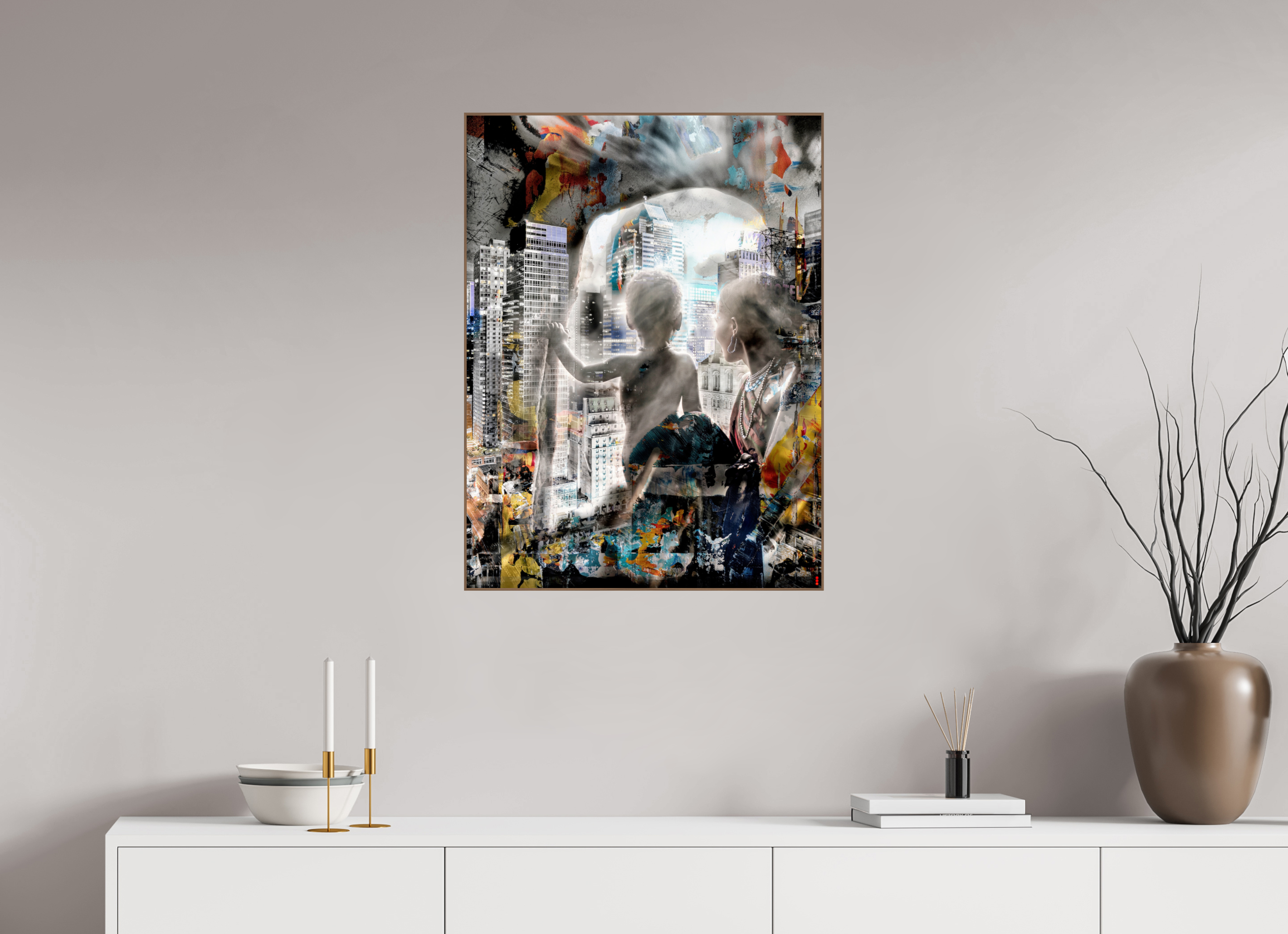 60 x 80 cm, Foto in ArtBox aus Massivholz Nussbaum RED³ HP Sukama III