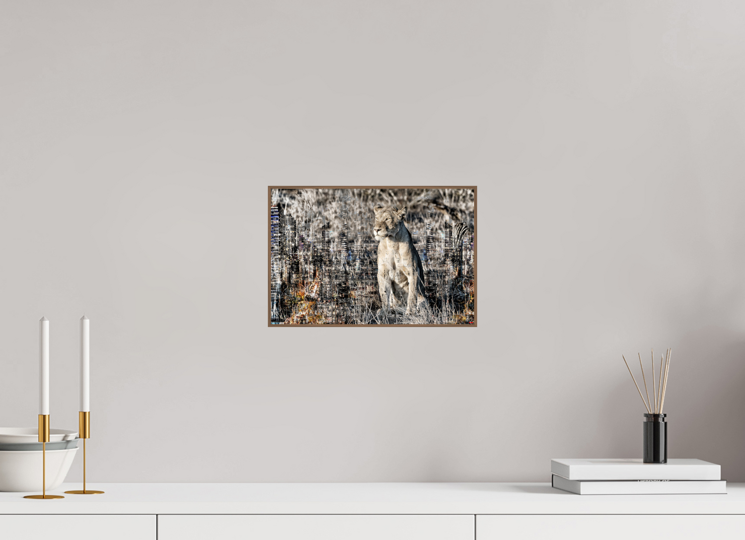 30 x 20 cm, Foto in ArtBox aus Massivholz Nussbaum RED³ WC Adwoa I