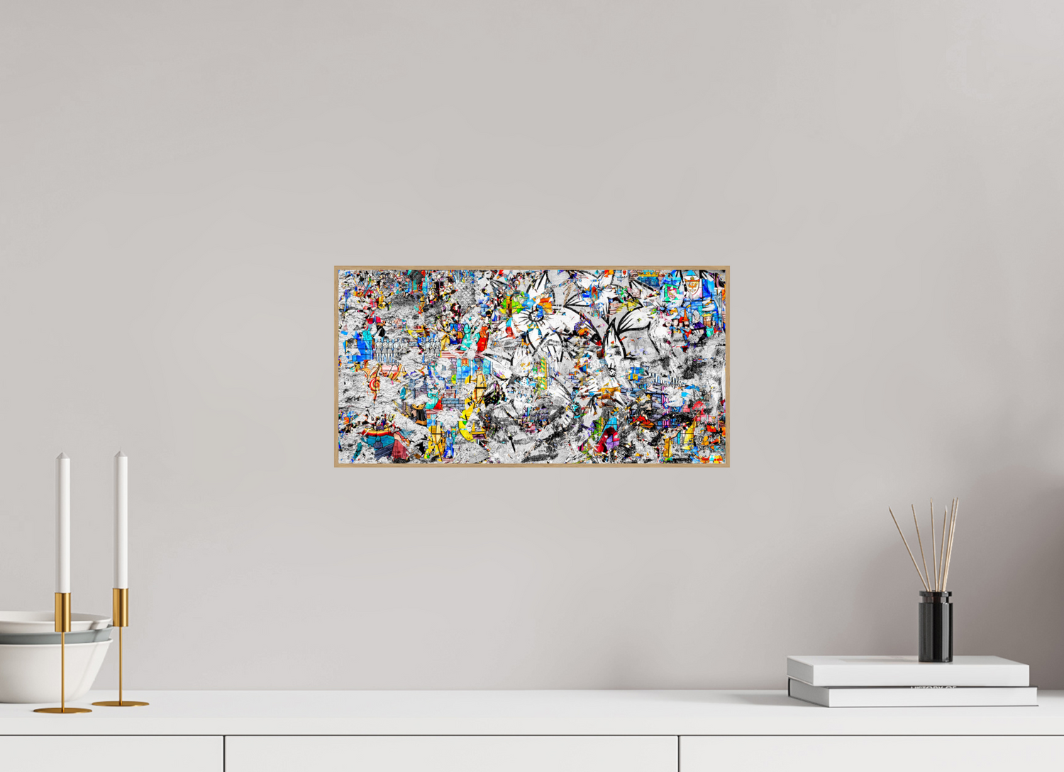 40 x 20 cm, Foto in ArtBox aus Massivholz Eiche natur RED³ SCSI Miraaj V