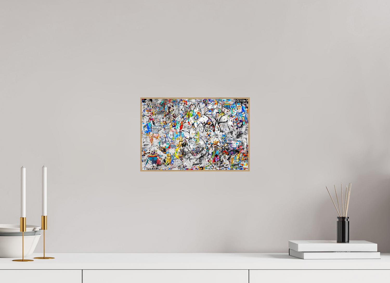 30 x 20 cm, Foto in ArtBox aus Massivholz Eiche natur RED³ SCSI Miraaj I