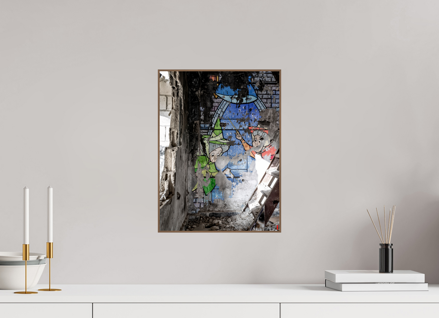 30 x 40 cm, Foto in ArtBox aus Massivholz Nussbaum RED³ SCSI Mazaya III