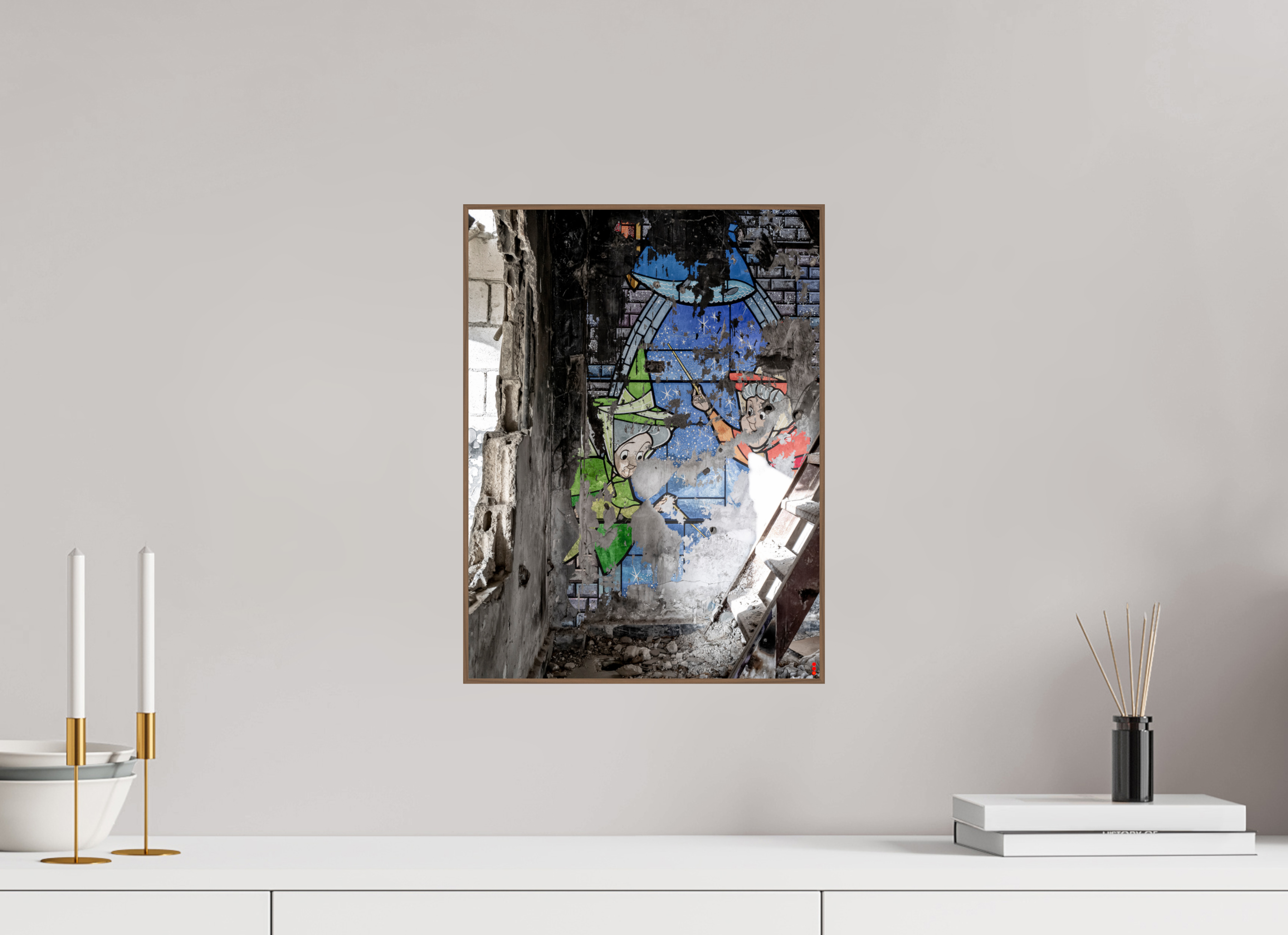 30 x 40 cm, Foto in ArtBox aus Massivholz Nussbaum RED³ SCSI Mazaya III