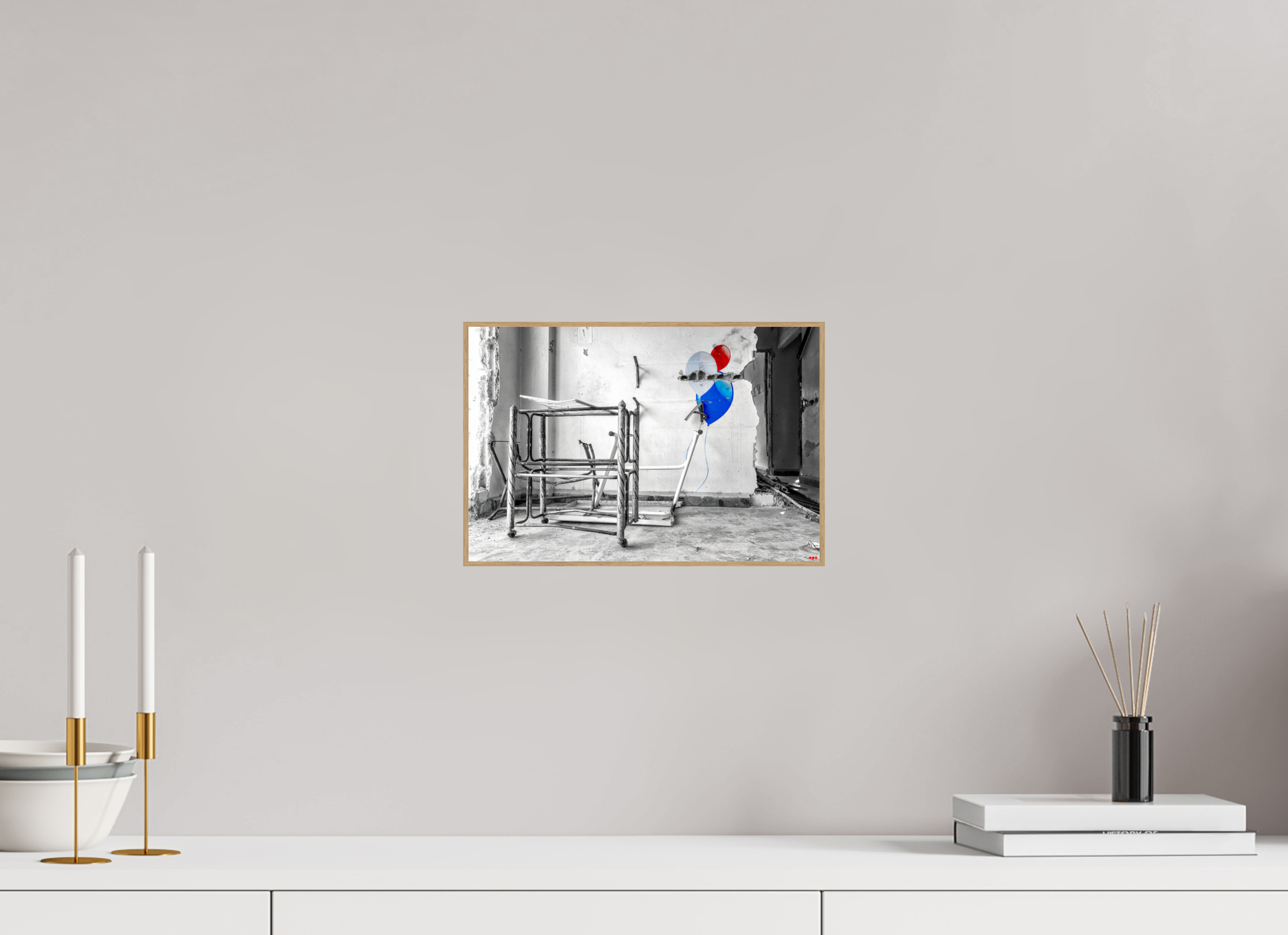 30 x 20 cm, Foto in ArtBox aus Massivholz Eiche natur RED³ SCSI Mursal I