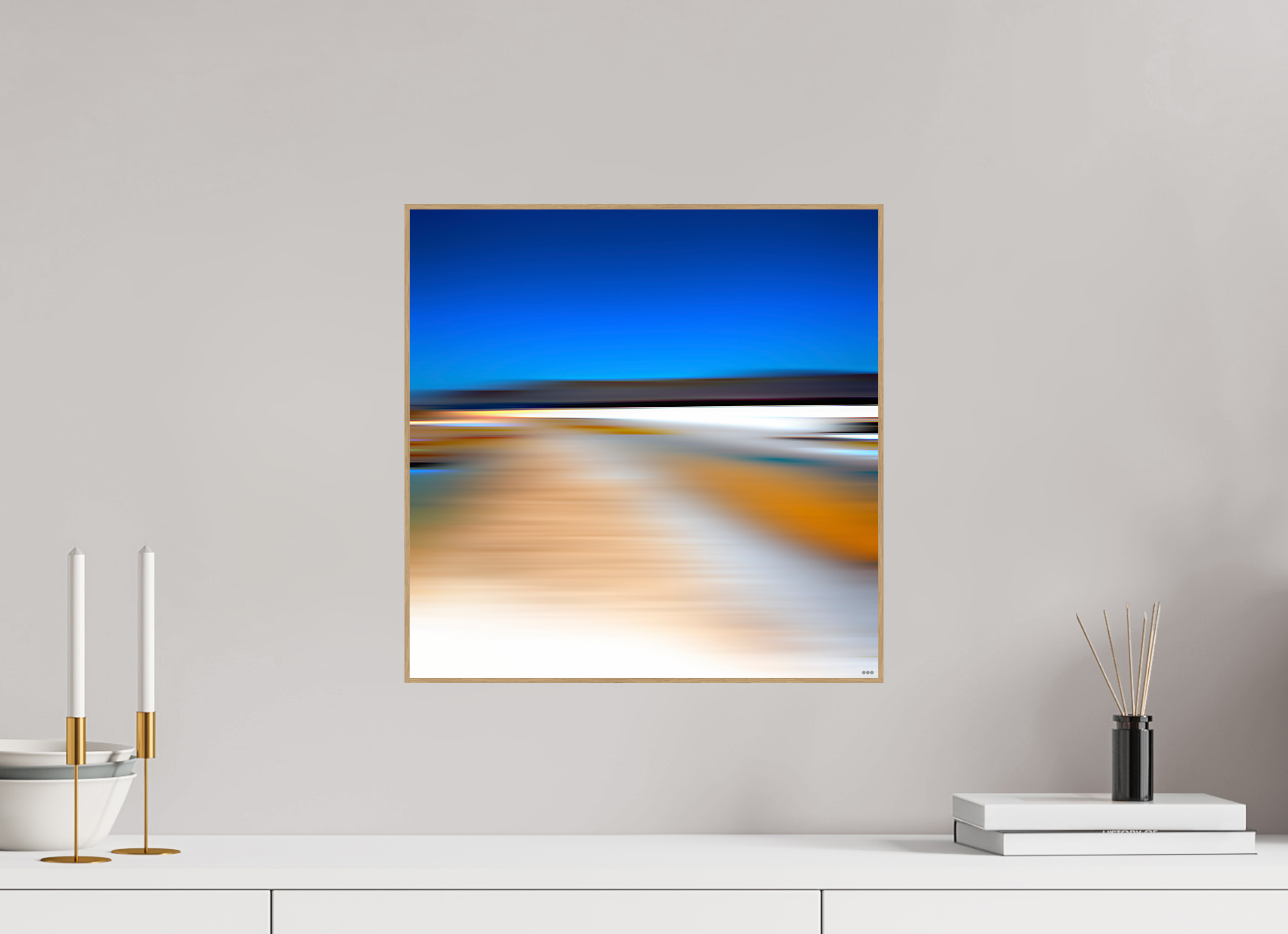 40 x 40 cm, Foto in ArtBox aus Massivholz Eiche natur RED³ PH Antankara II