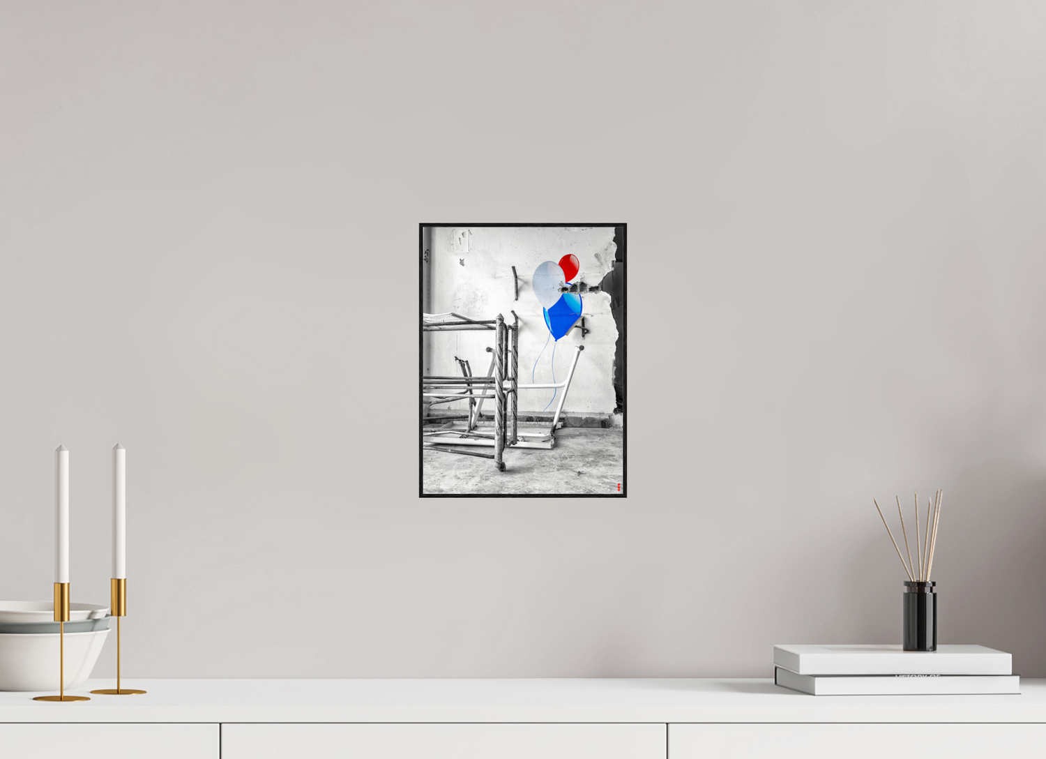 21 x 28 cm, Foto in ArtBox aus Massivholz Eiche schwarz RED³ SCSI Mursal III