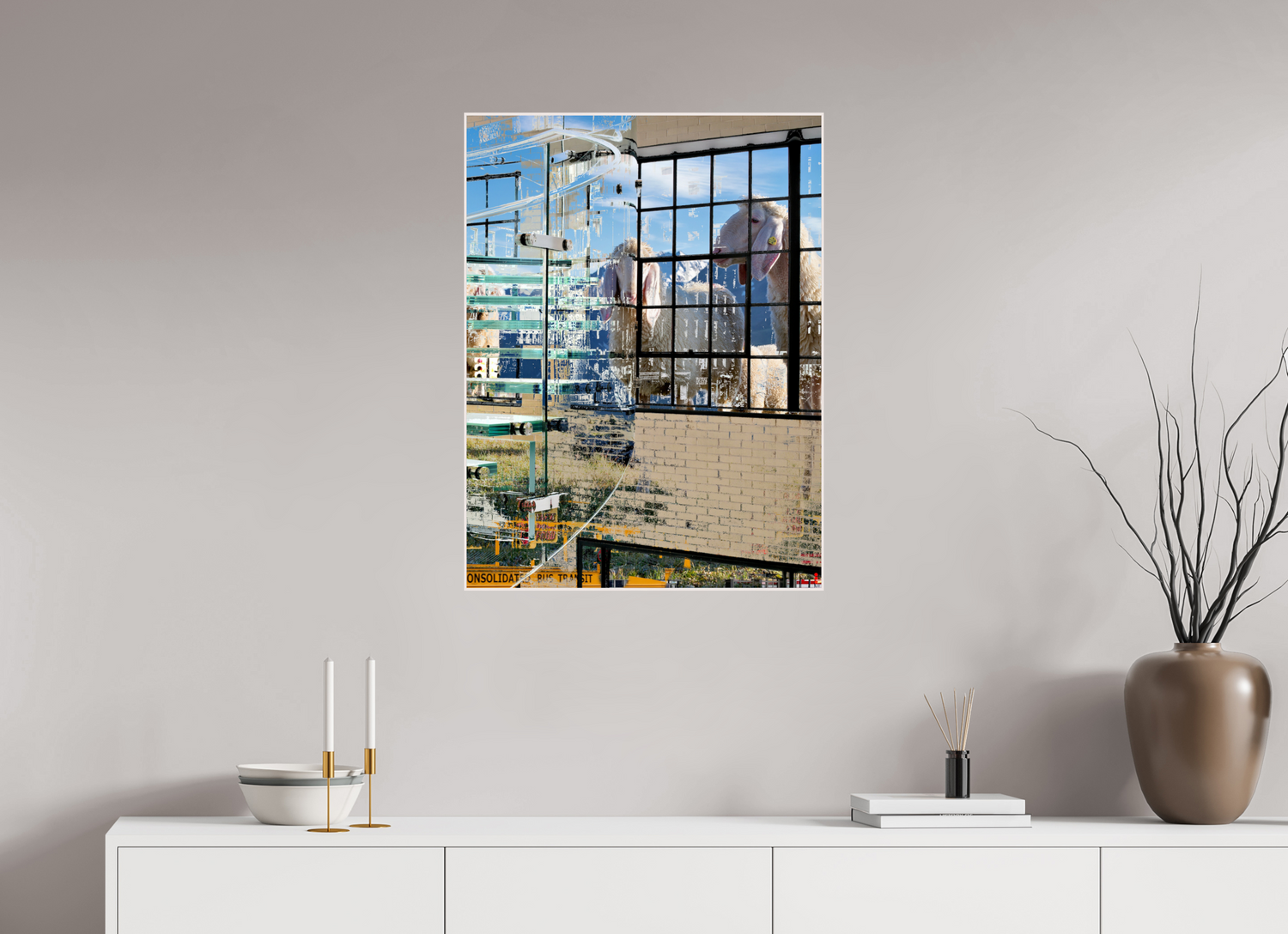 60 x 80 cm, Foto in ArtBox aus Massivholz Ahorn weiß RED³ HP Malia III