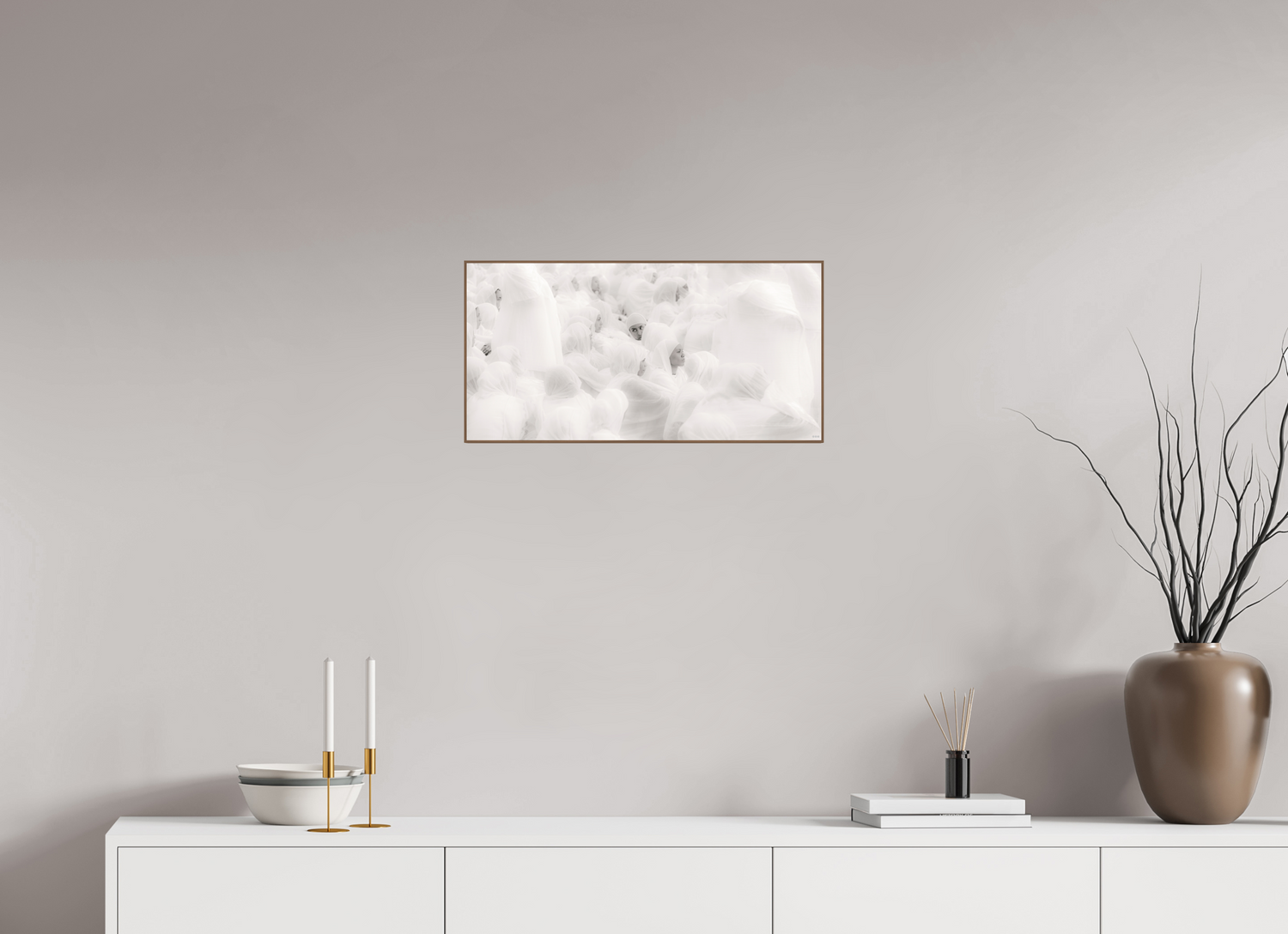 60 x 30 cm, Foto in ArtBox aus Massivholz Nussbaum RED³ PH Malia V