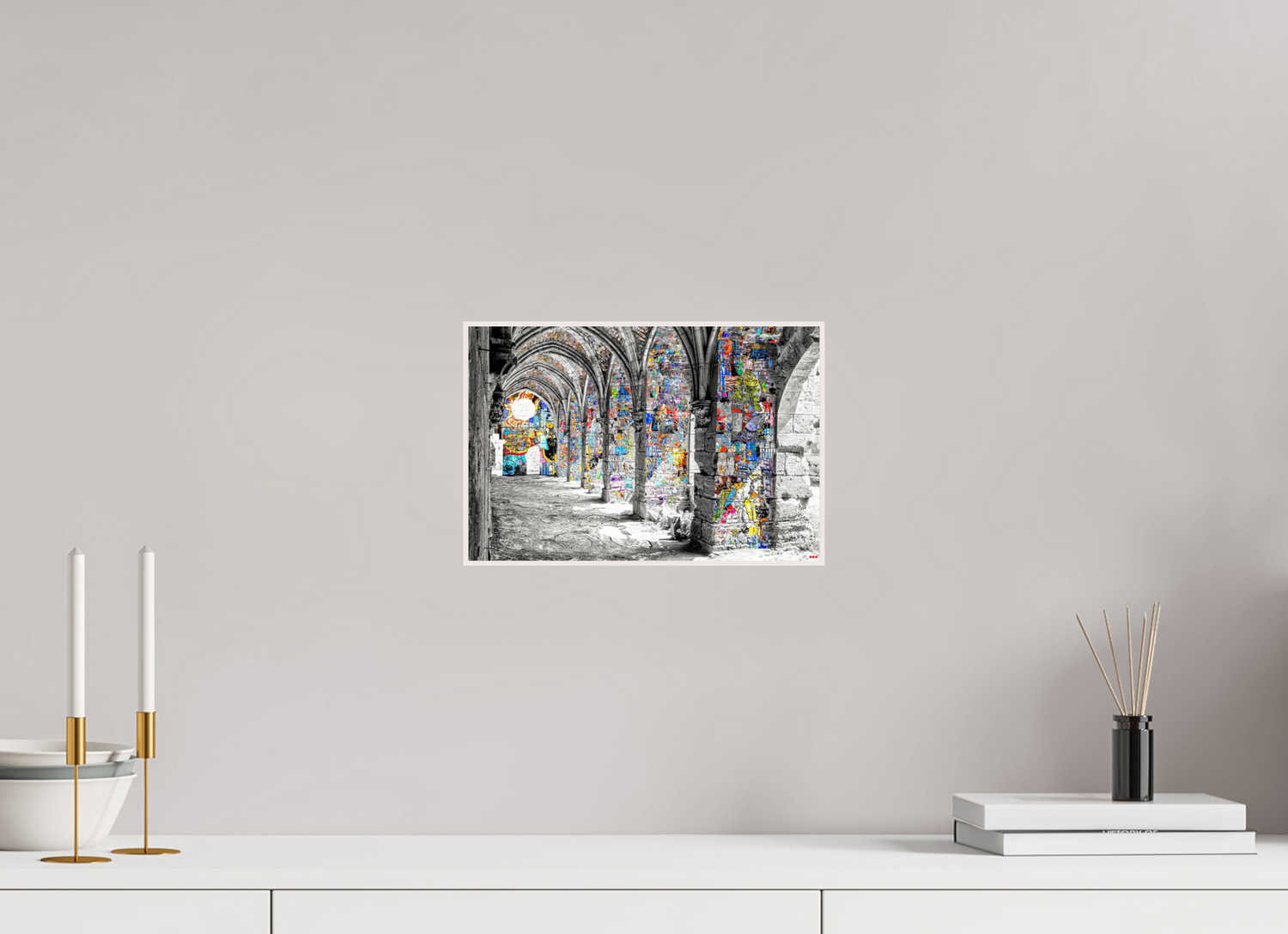 30 x 20 cm, Foto in ArtBox aus Massivholz Ahorn weiß RED³ SCSI Malik I