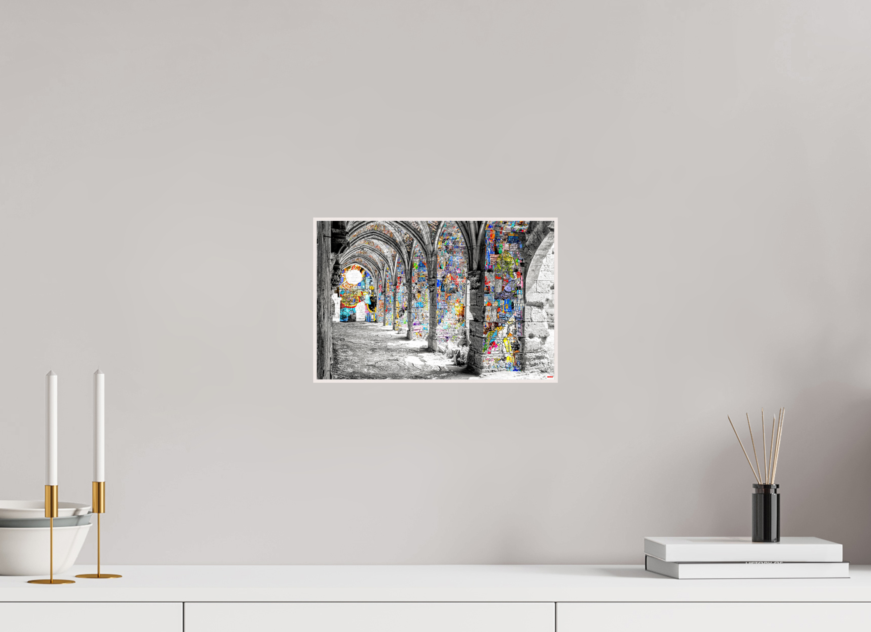 30 x 20 cm, Foto in ArtBox aus Massivholz Ahorn weiß RED³ SCSI Malik I