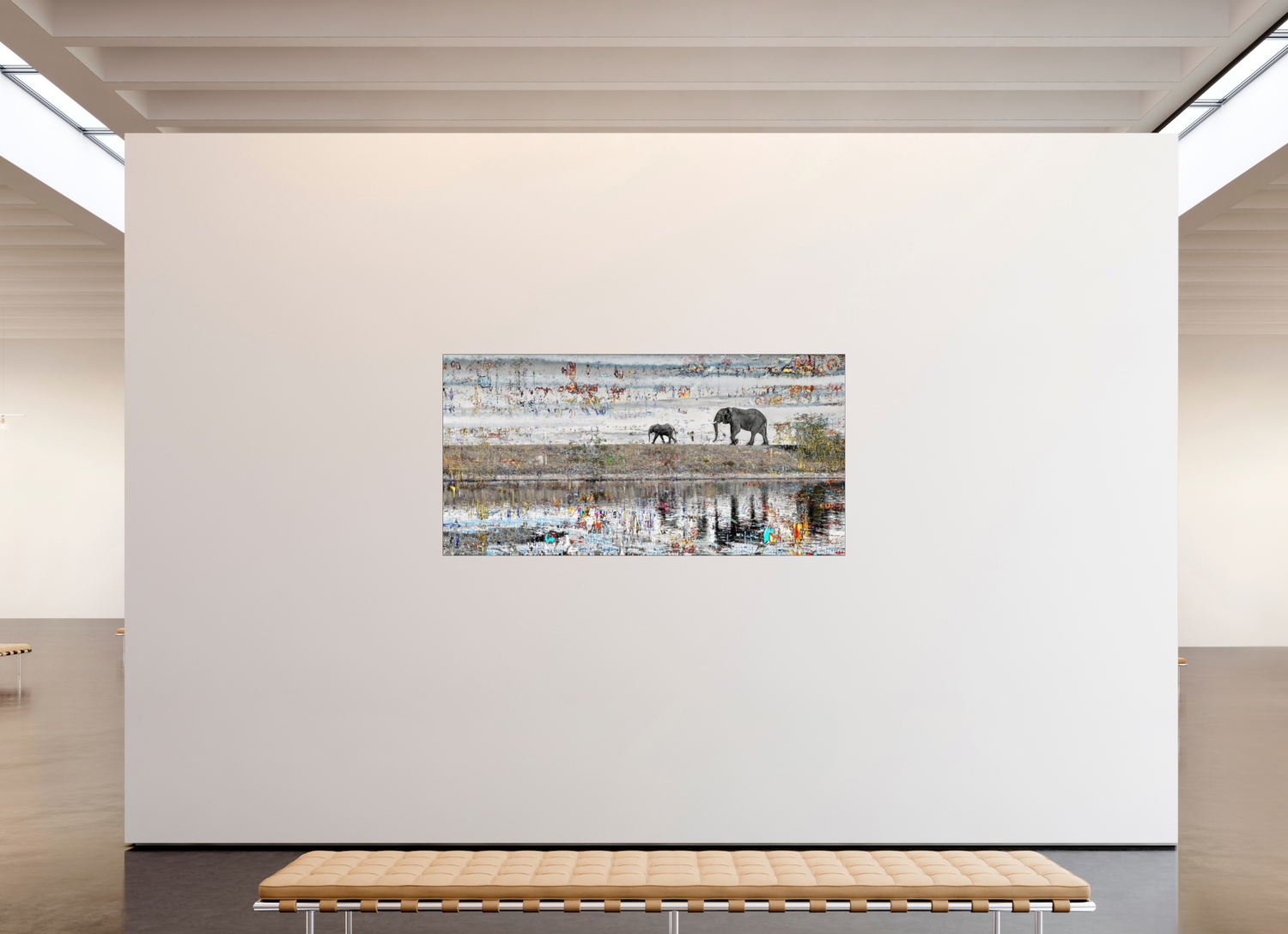 200 x 100 cm, Slimline Einfassung schwarz unter 2mm Acrylglas FA WC Akuji V