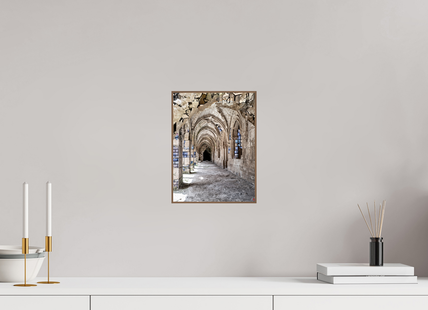 21 x 28 cm, Foto in ArtBox aus Massivholz Nussbaum RED³ SCSI Mehdiya III