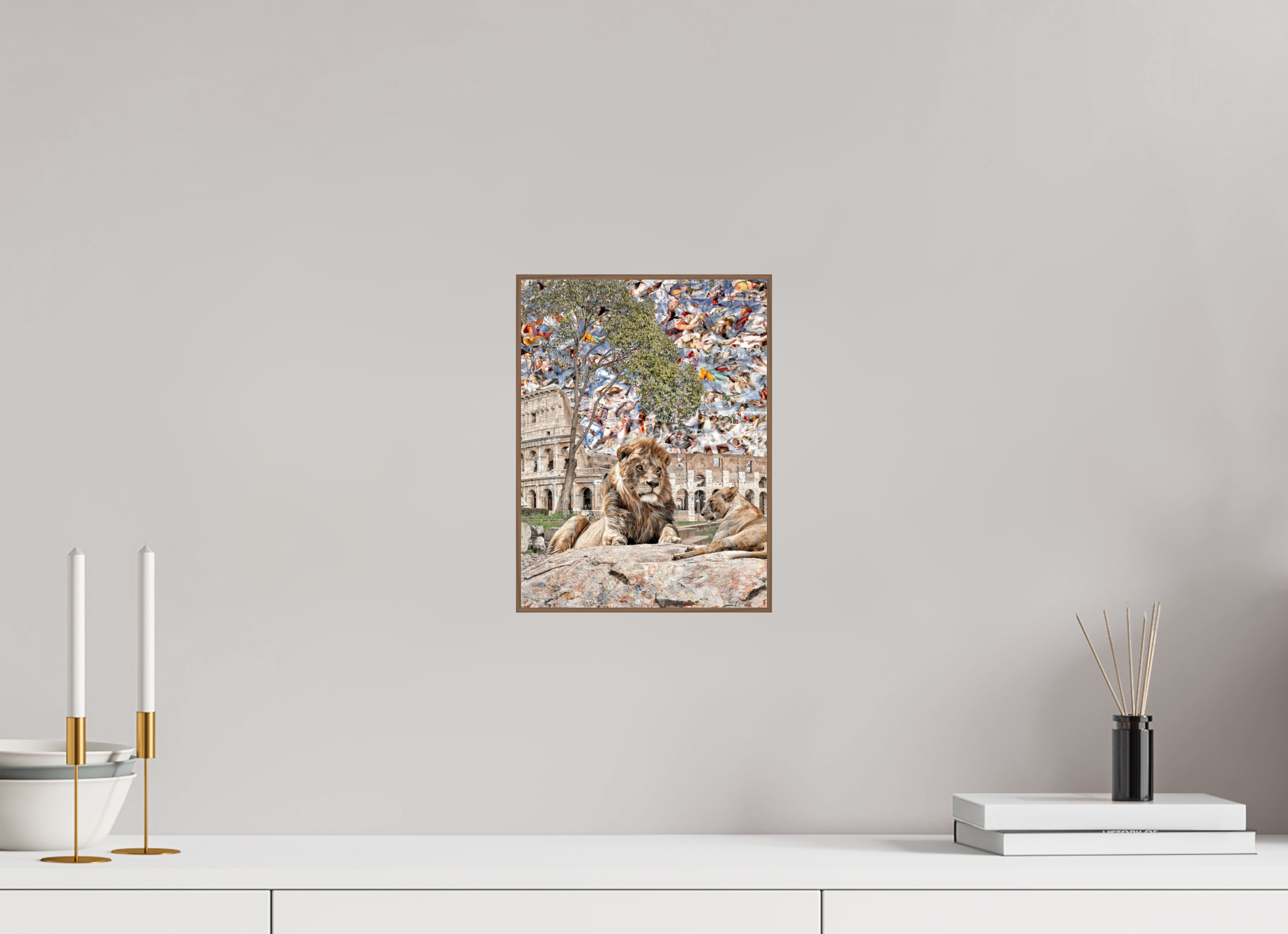 21 x 28 cm, Foto in ArtBox aus Massivholz Nussbaum RED³ WC Adjesa III