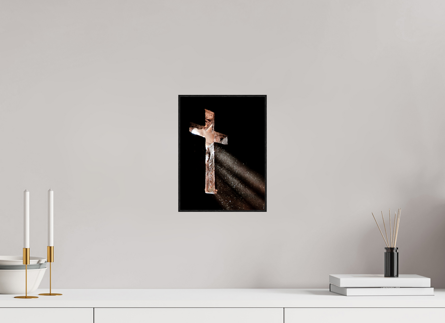 21 x 28 cm, Foto in ArtBox aus Massivholz Eiche schwarz RED³ PH Moyale III