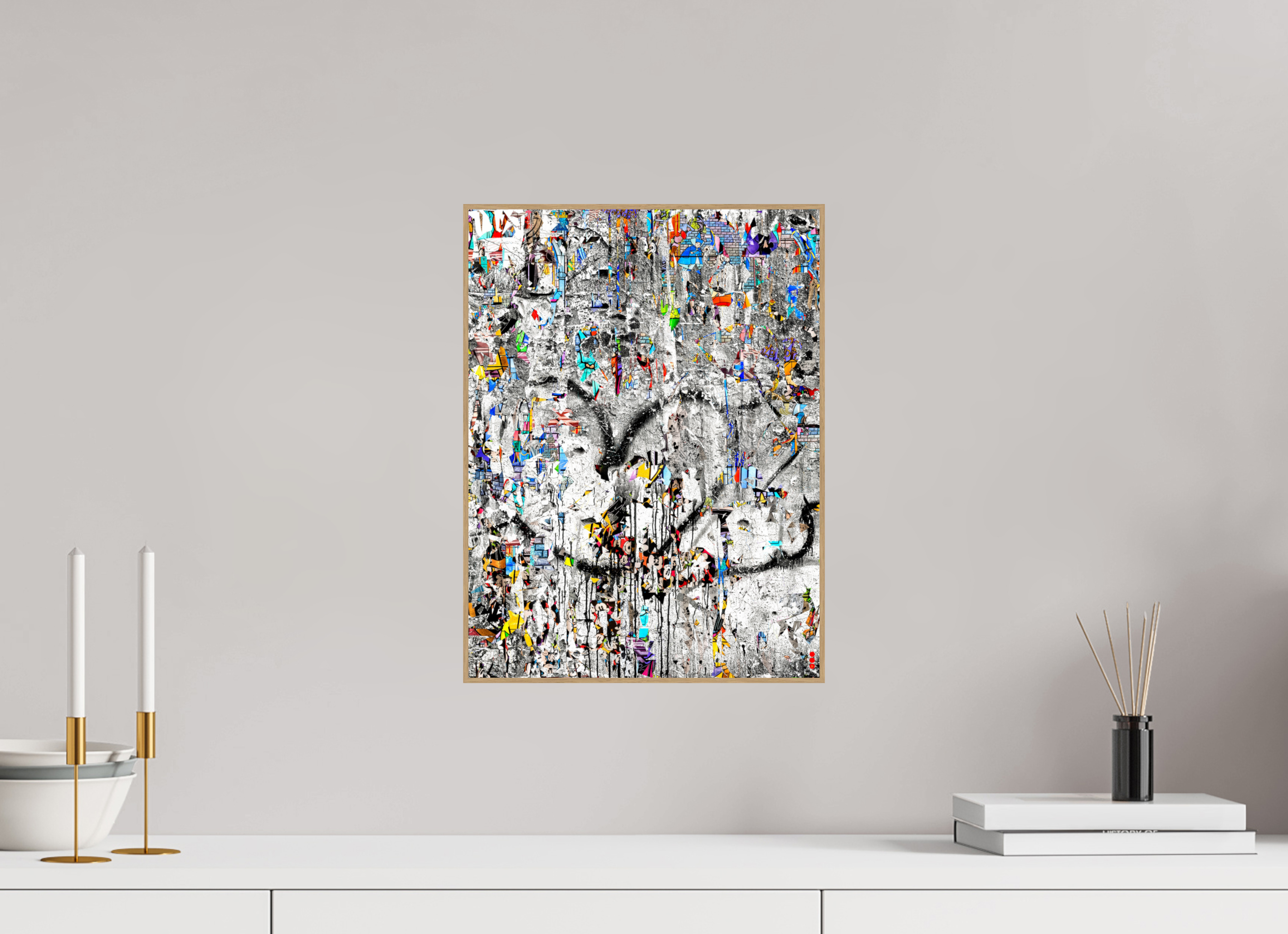 30 x 40 cm, Foto in ArtBox aus Massivholz Eiche natur RED³ SCSI Mu&