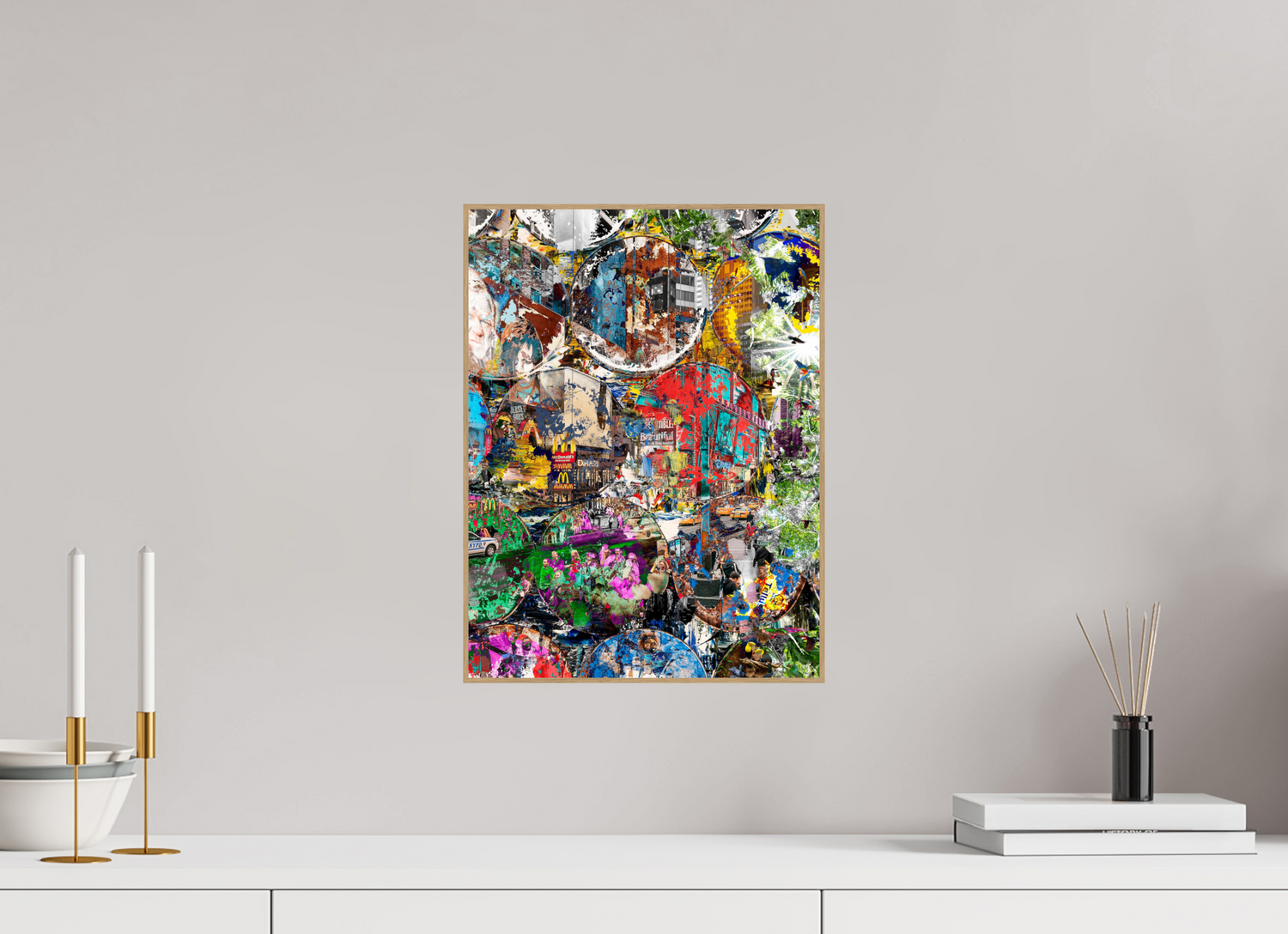 30 x 40 cm, Foto in ArtBox aus Massivholz Eiche natur RED³ HP Winston churchills boy III