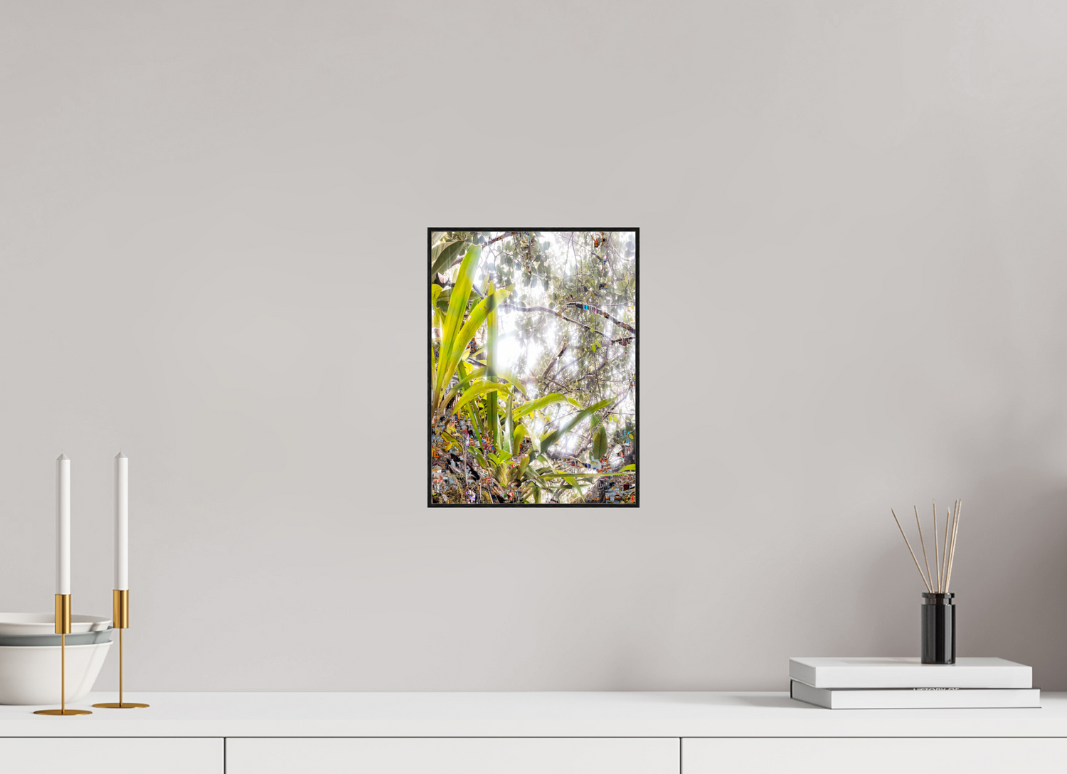 21 x 28 cm, Foto in ArtBox aus Massivholz Eiche schwarz RED³ HP Amara III