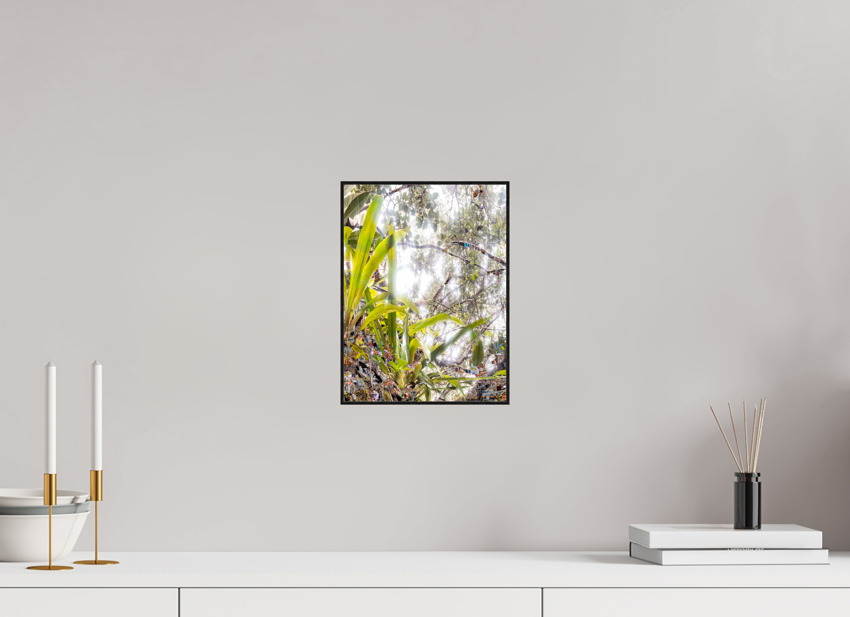 21 x 28 cm, Foto in ArtBox aus Massivholz Eiche schwarz RED³ HP Amara III