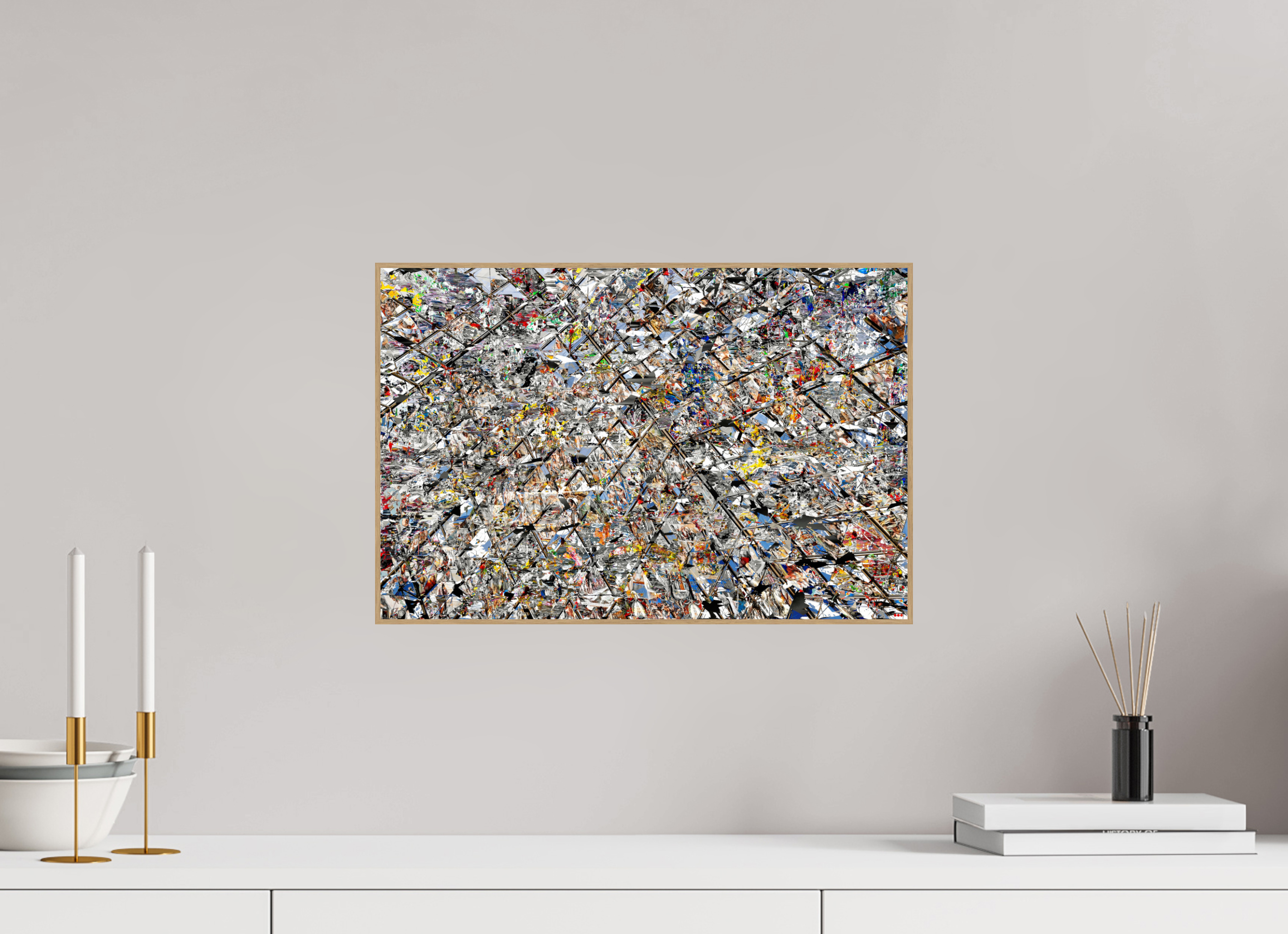 45 x 30 cm, Foto in ArtBox aus Massivholz Eiche natur RED³ HP Lacrimosa I