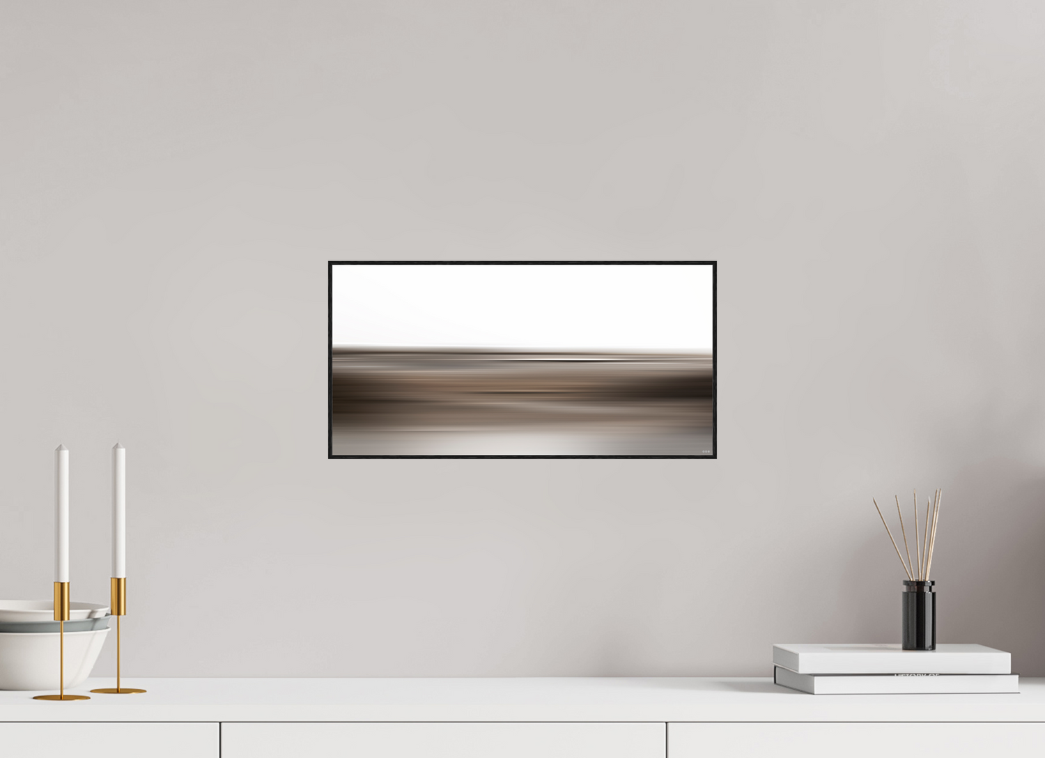 40 x 20 cm, Foto in ArtBox aus Massivholz Eiche schwarz RED³ PH Adisa V