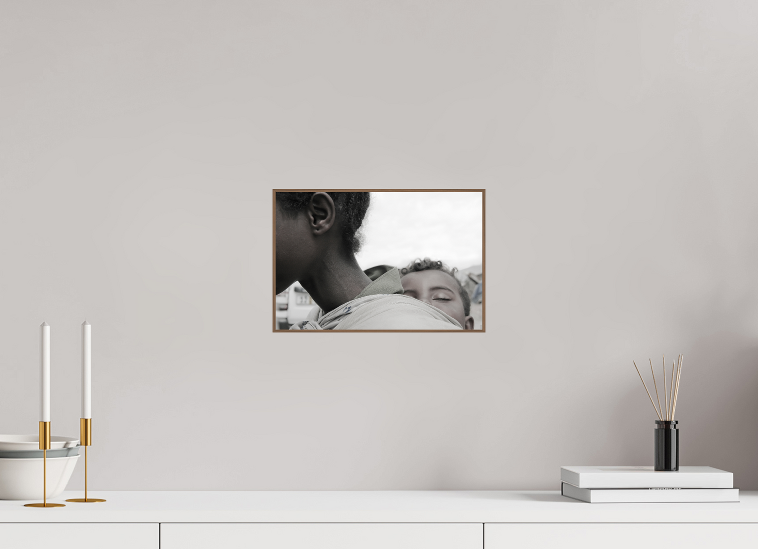 30 x 20 cm, Foto in ArtBox aus Massivholz Nussbaum RED³ PH Machui I